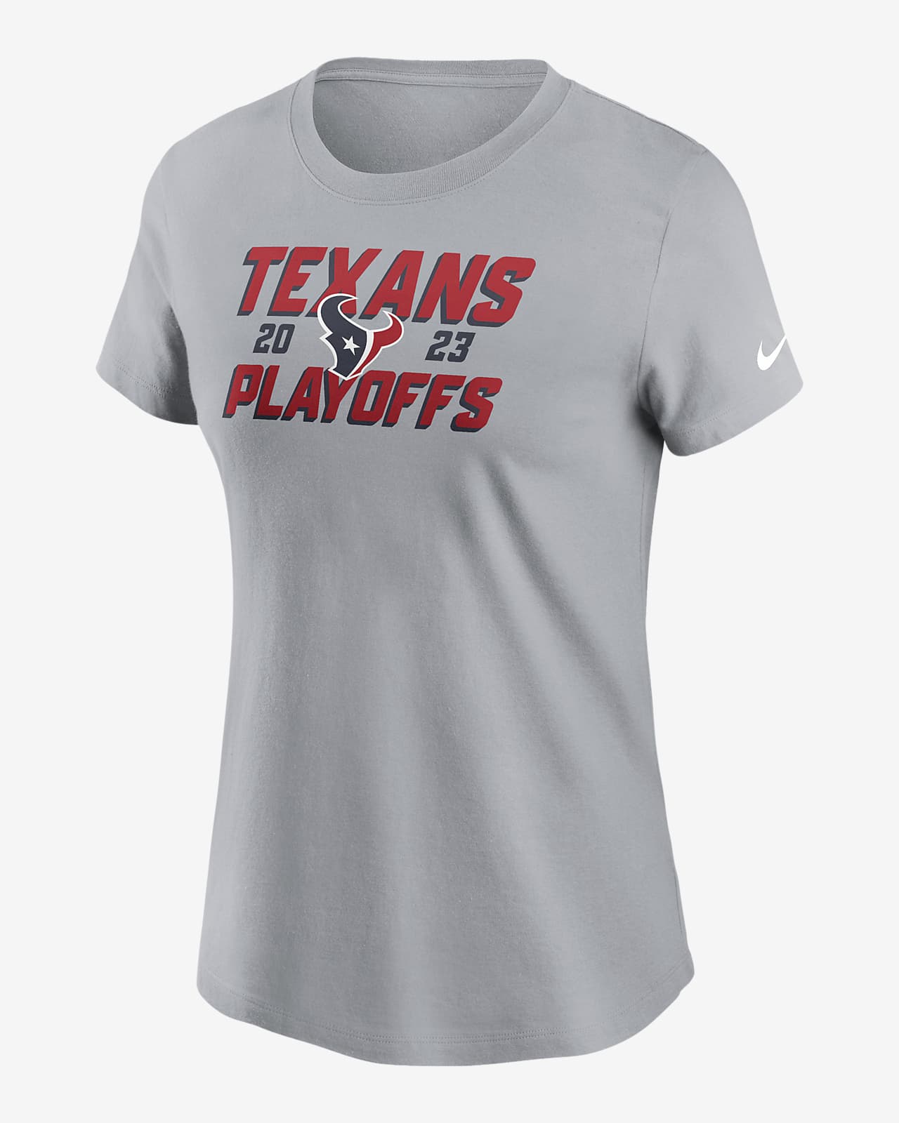 Playera Nike de la NFL para mujer Houston Texans 2023 NFL Playoffs Iconic