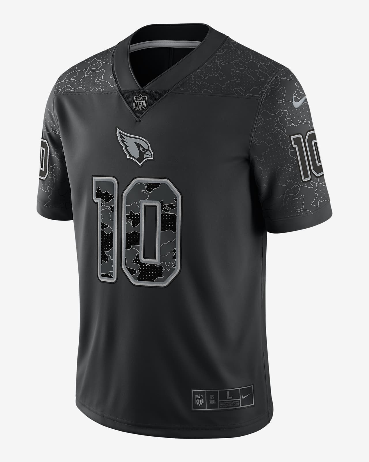Nike Men's NFL Arizona Cardinals Rflctv (J.J. watt) Fashion Football Jersey in Black, Size: Medium | 45NM00A71F-013