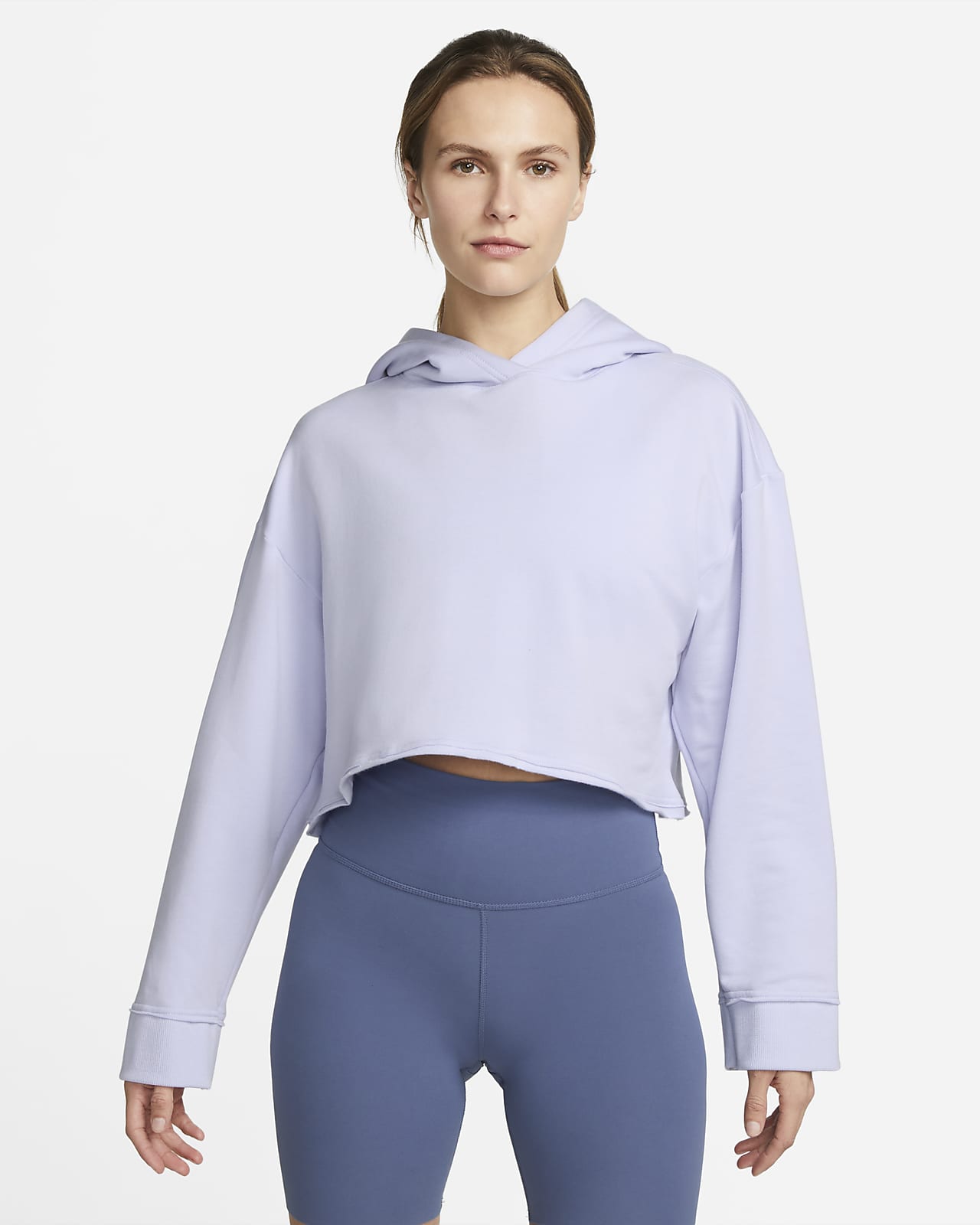 Defectuoso reposo Polémico Sudadera con gorro cropped de tejido Fleece para mujer Nike Yoga Luxe. Nike .com
