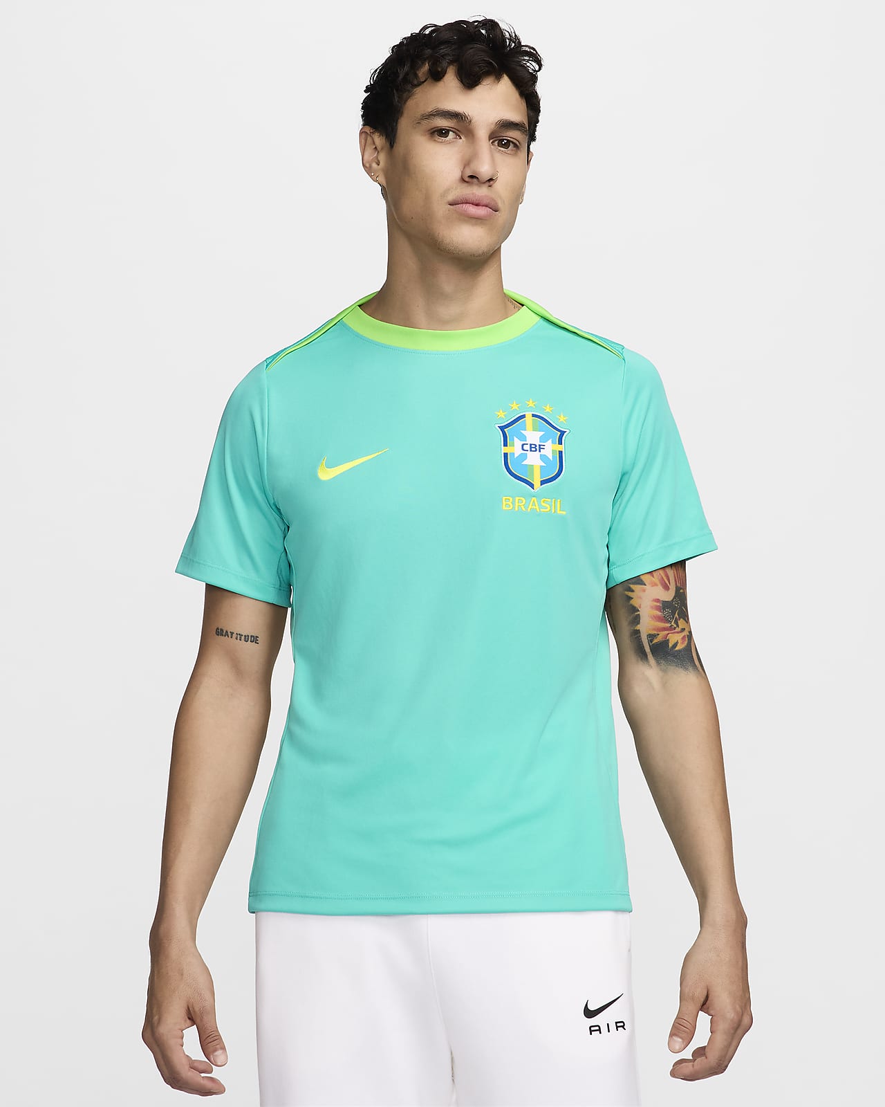 Playera de fútbol Nike Dri-FIT para hombre de Brasil Academy Pro