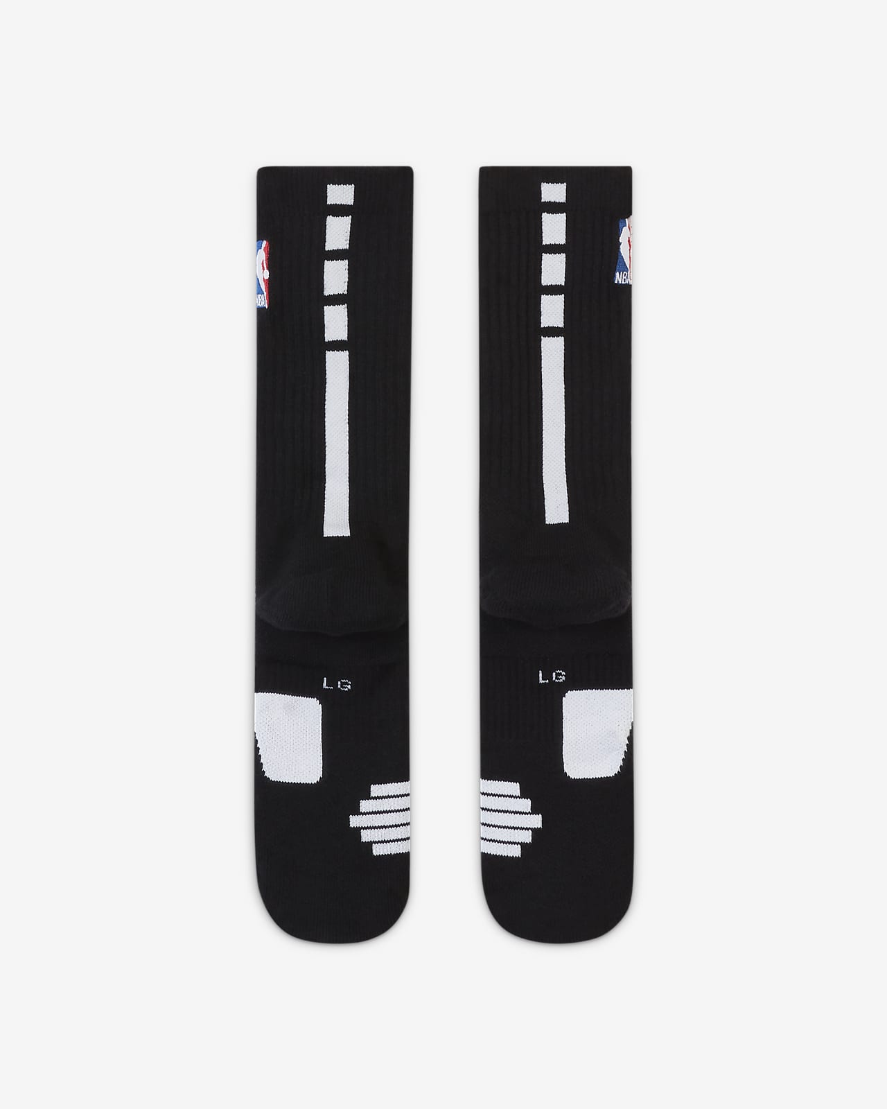 Nike NBA Elite Socks - Power Grips/Grip Quick - White/Black- Large and  Medium 