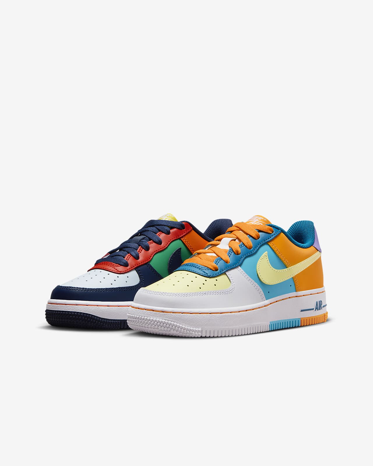 Nike Air Force 1 LV8 Big Kids' Shoes in White, Size: 6.5Y | Dx1787-100