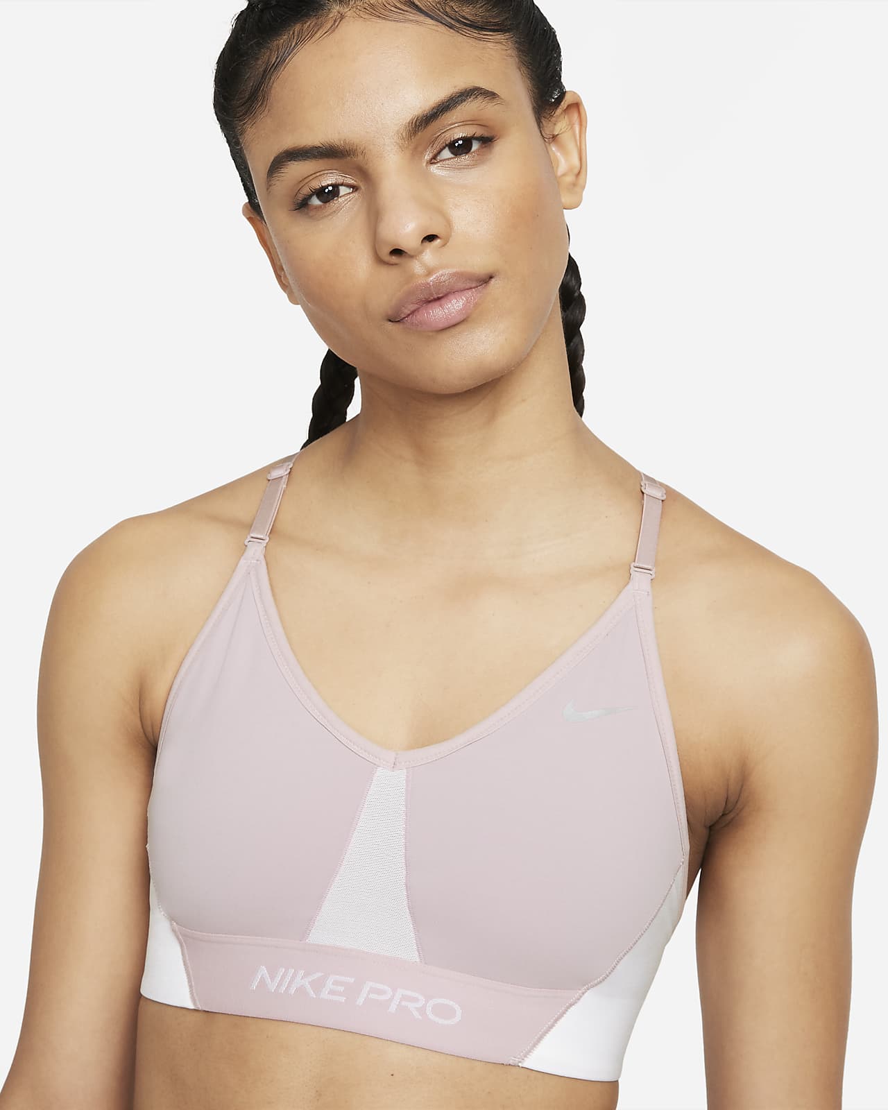 nike pro indy longline sports bra