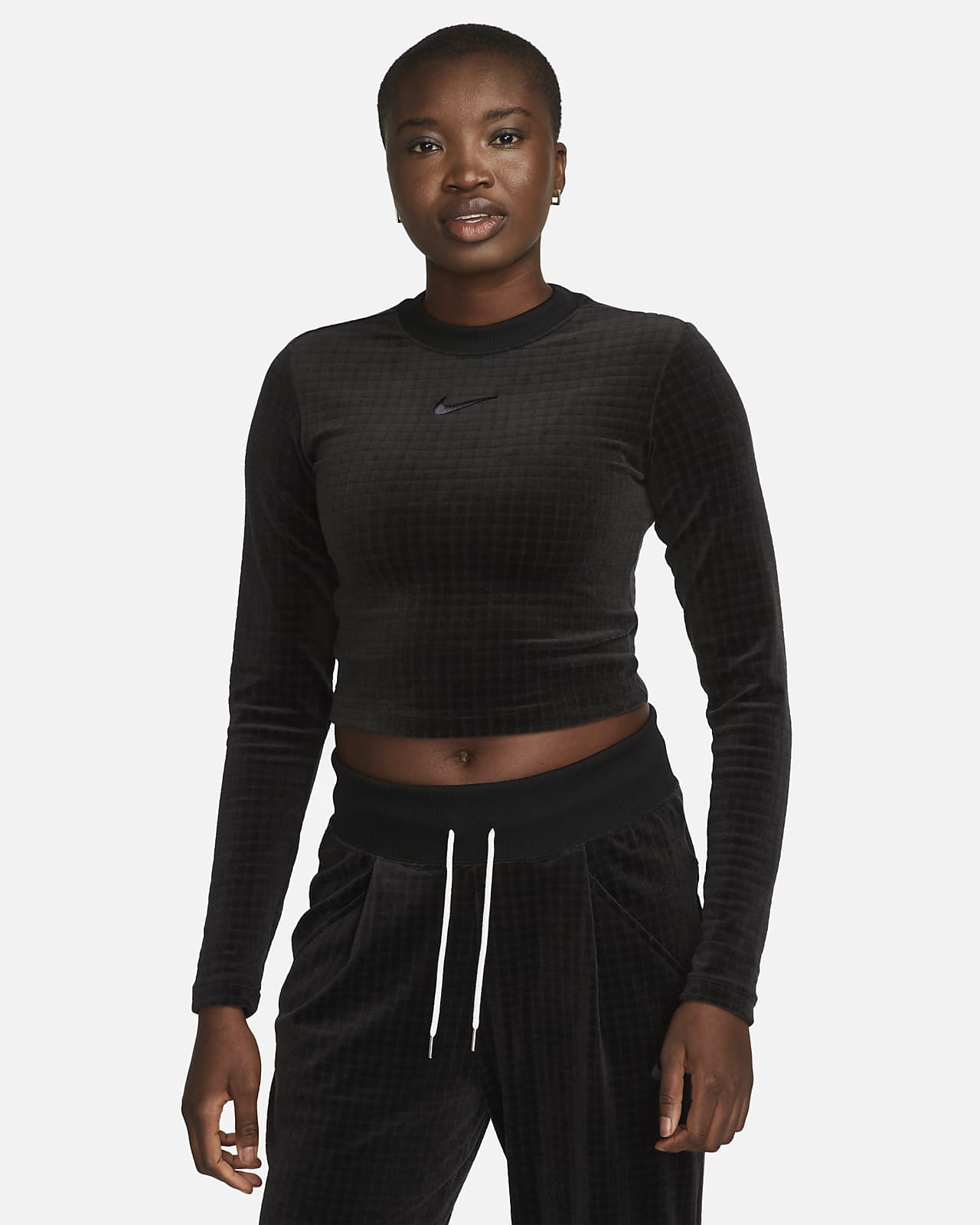 Nike Sportswear Women s Long Sleeve Velour Top. Nike PT