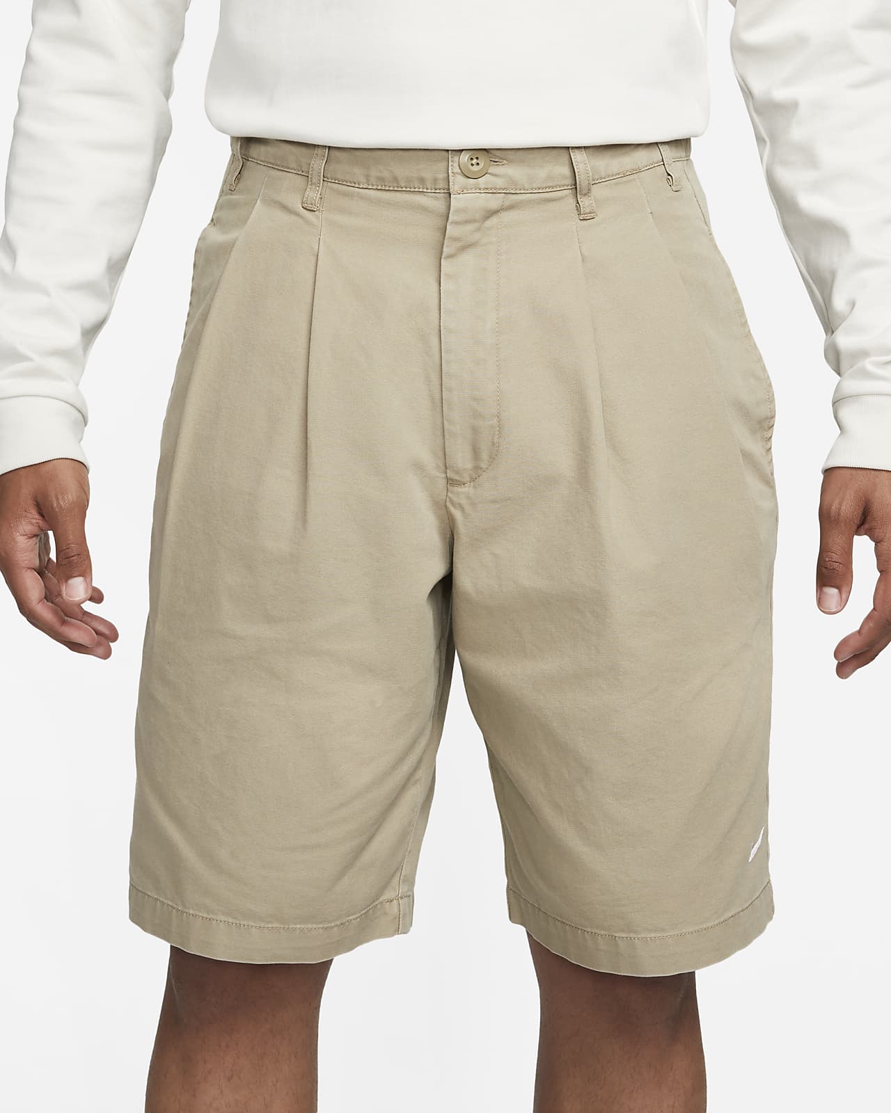 Nike Life Men's Pleated Chino Shorts.