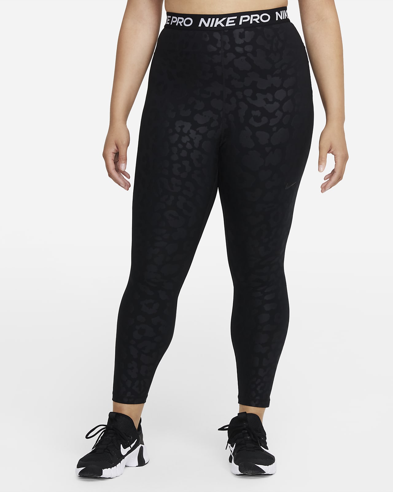Nike Pro Dri-FIT Women’s High-Waisted 7/8 Printed Leggings (Plus Size)