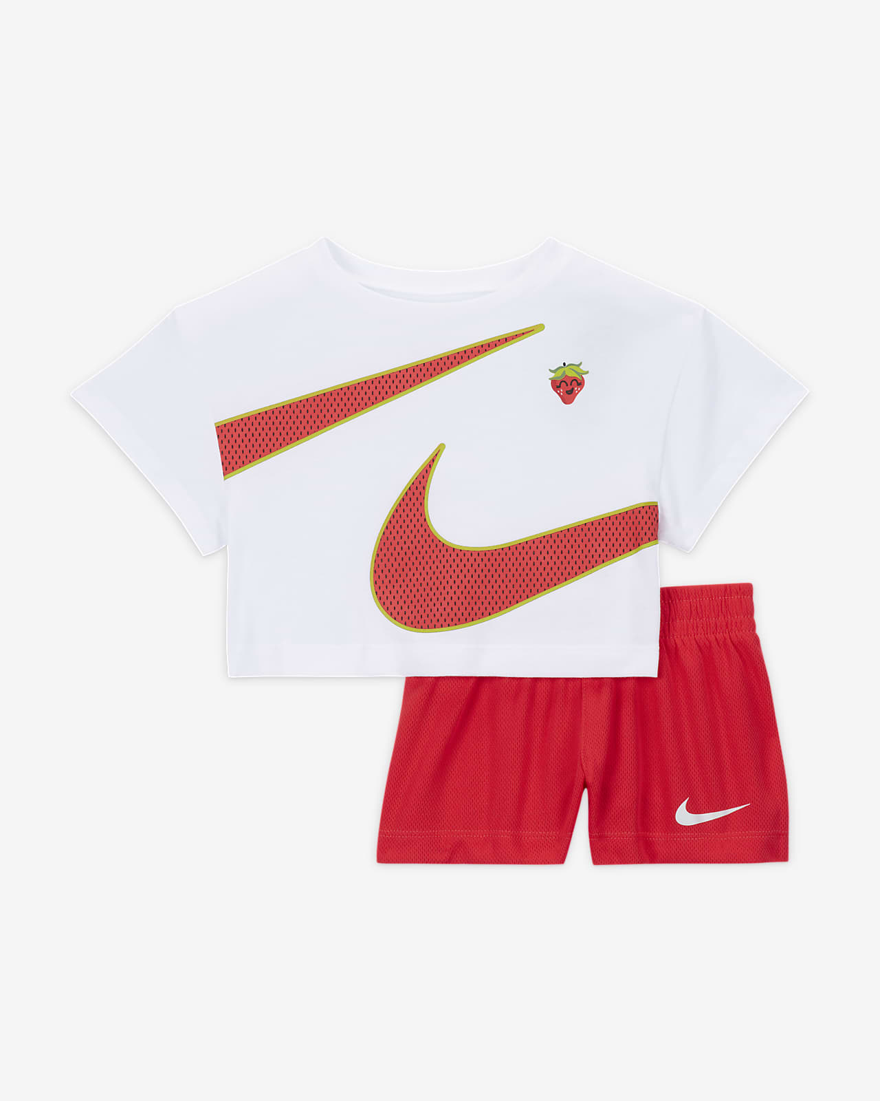 Conjunto de playera y shorts Nike (12 a 24 meses). Nike.com