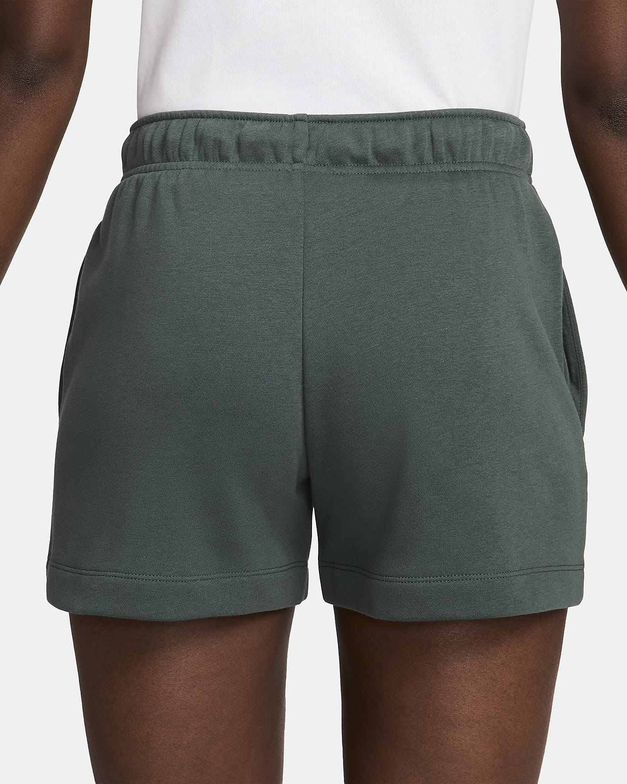 Women's Nike Sportswear Club Mid Rise Fleece Shorts Grey Size XS-XL  dq5802-063 