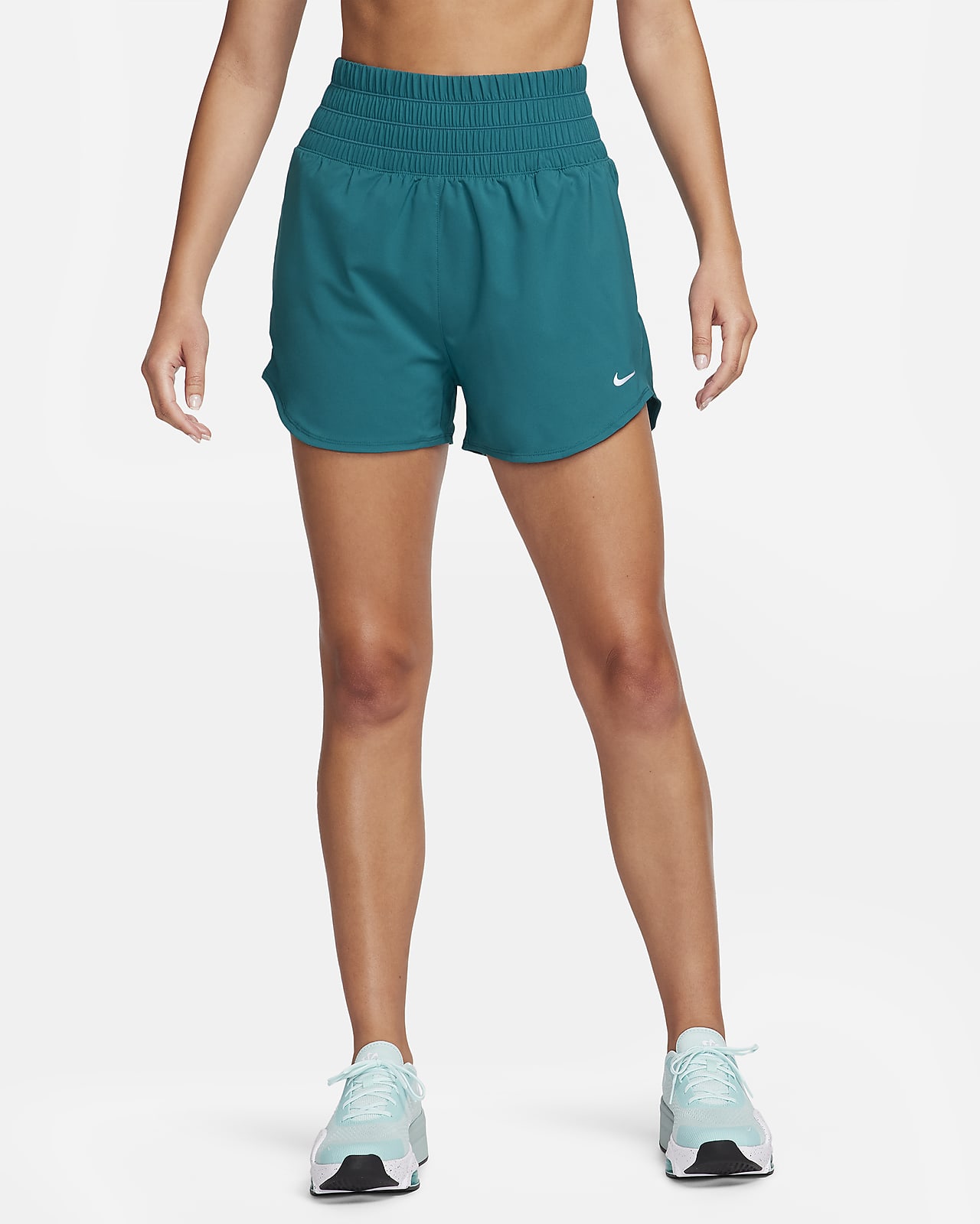 Nike One Dri-FIT Ultra High-Waisted 3" Brief-Lined Shorts.