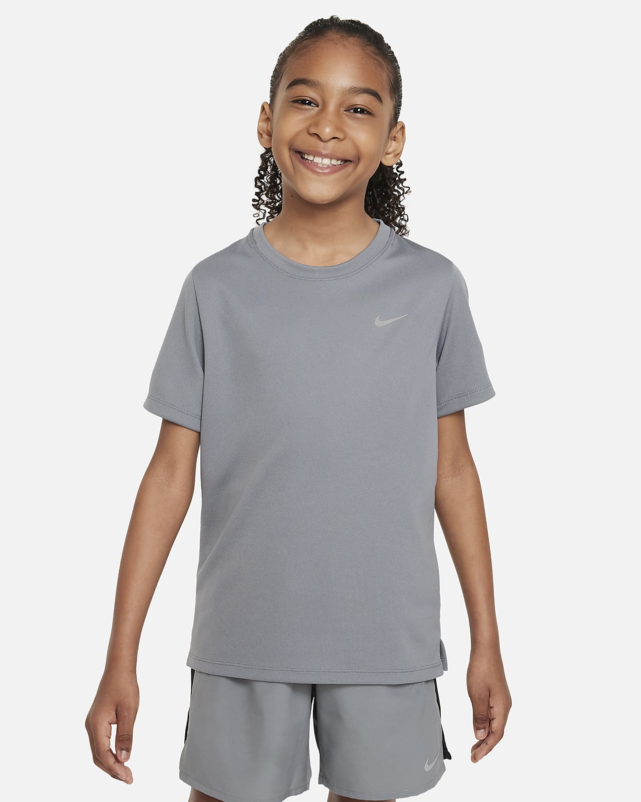 Nike Dri-FIT Miler Older Kids' (Boys') Short-Sleeve Training Top
