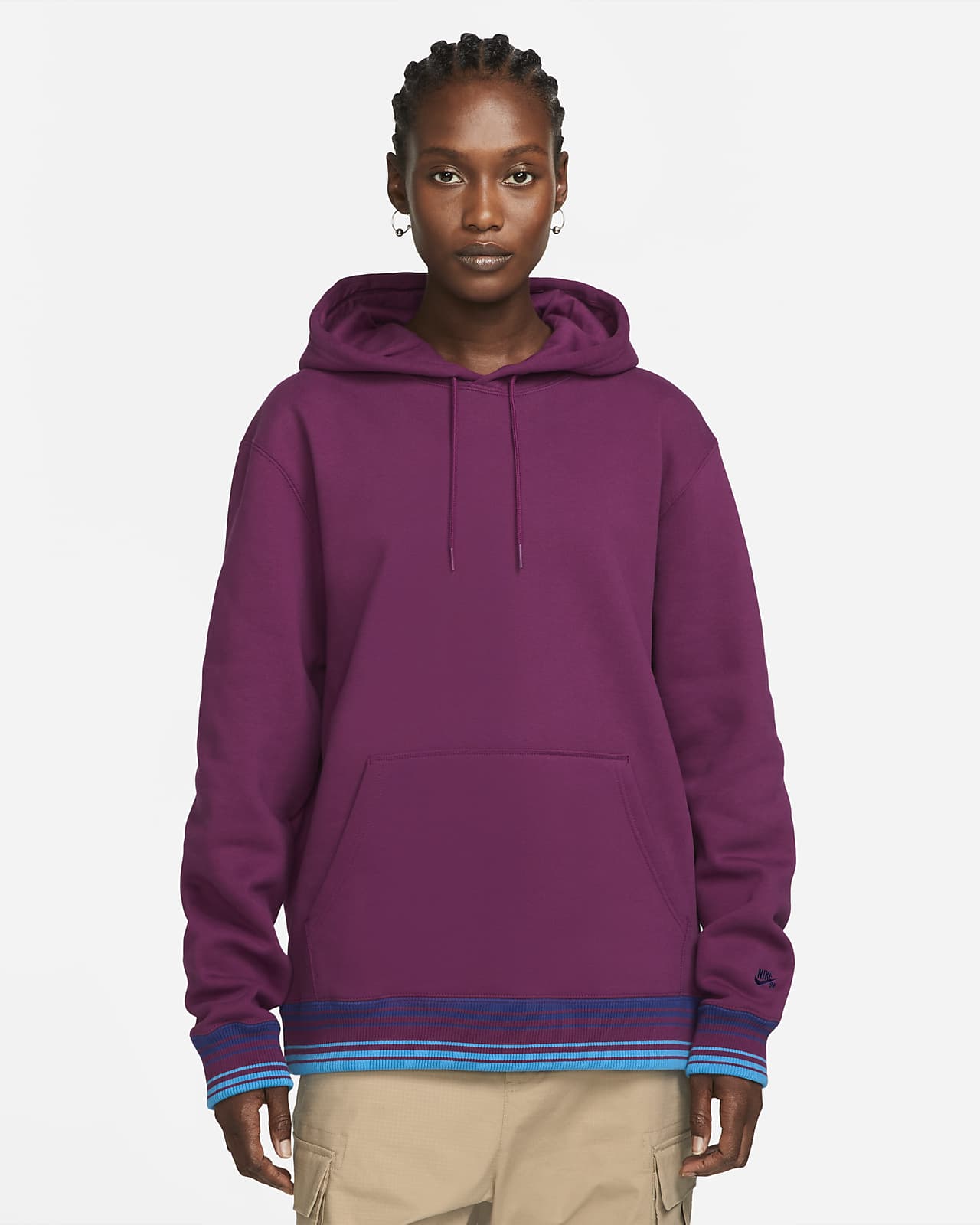 purple nike sb hoodie