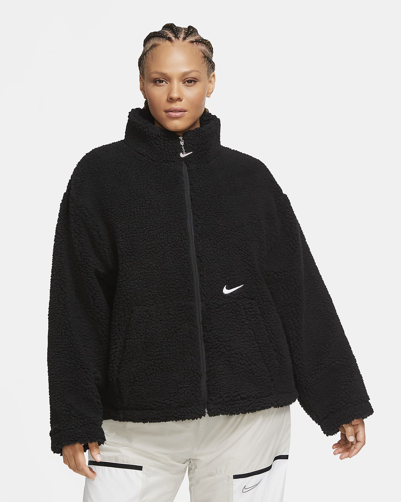 nike fleece jacket sherpa