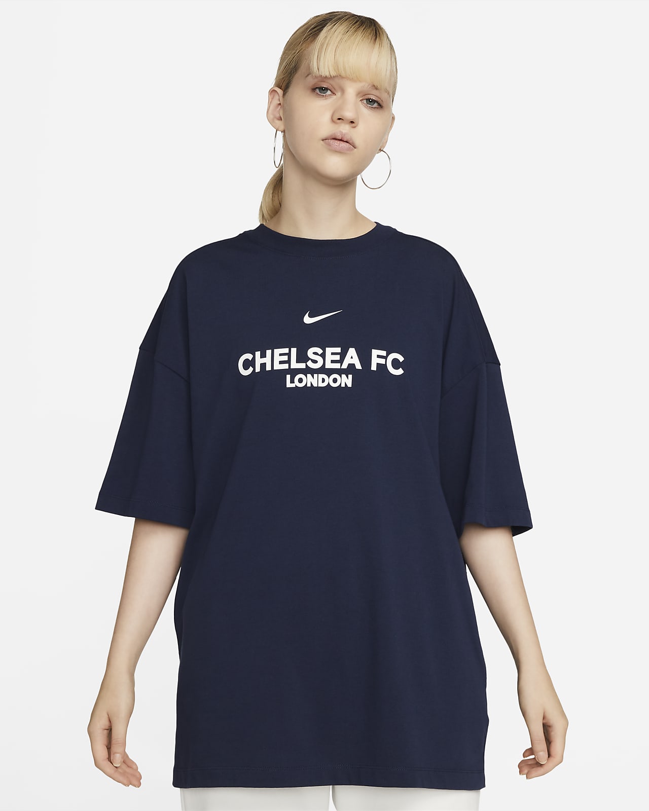 Chelsea FC Collection Essentials Bol Kesimli Kısa Kollu Kadın Üstü