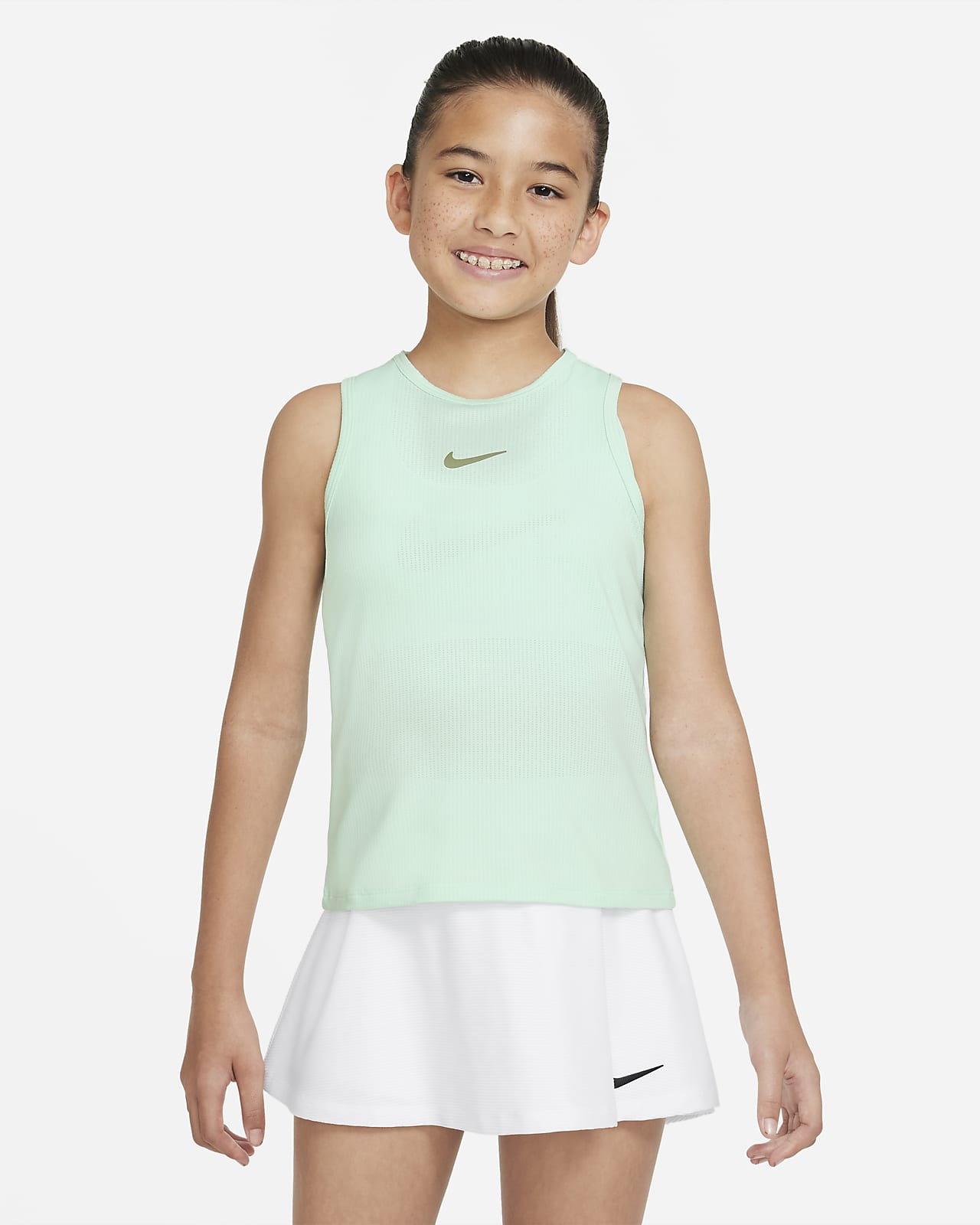 Patatas Durante ~ Pigmento NikeCourt Dri-FIT Victory Camiseta de tirantes de tenis - Niña. Nike ES