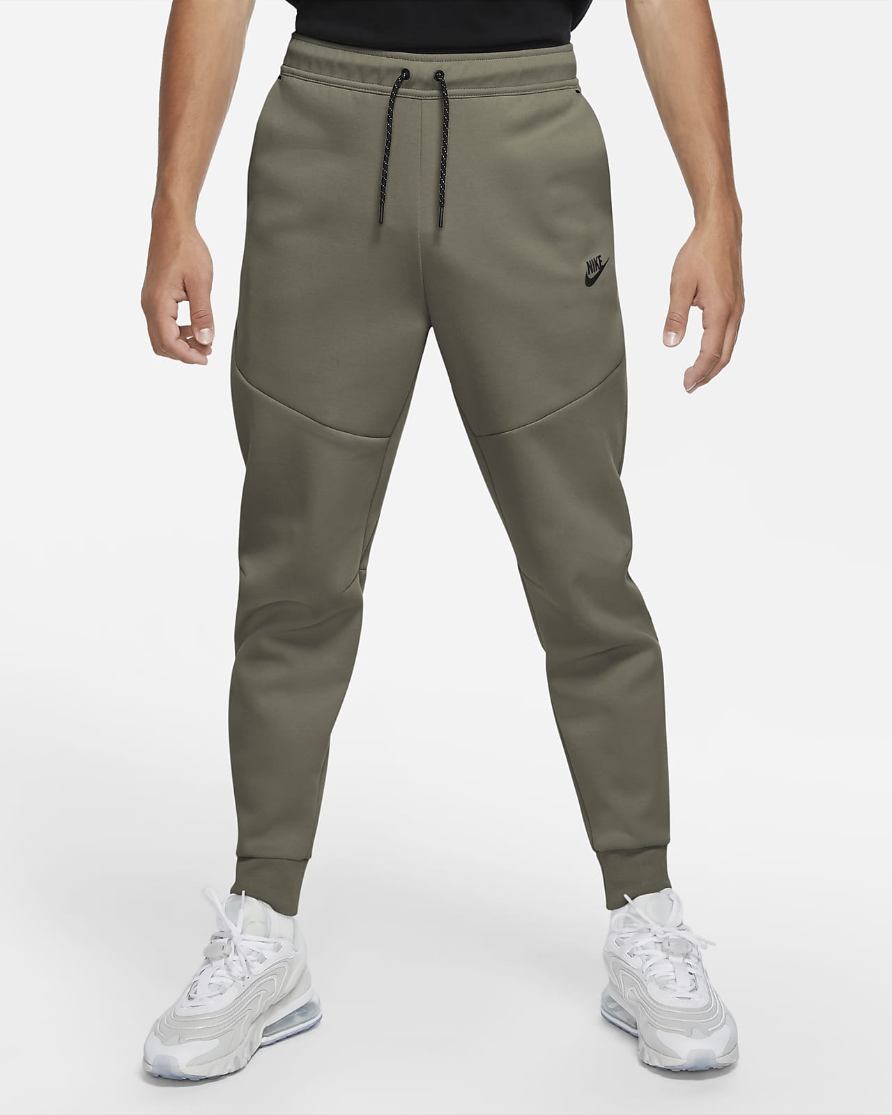 nike tech fleece joggers men black