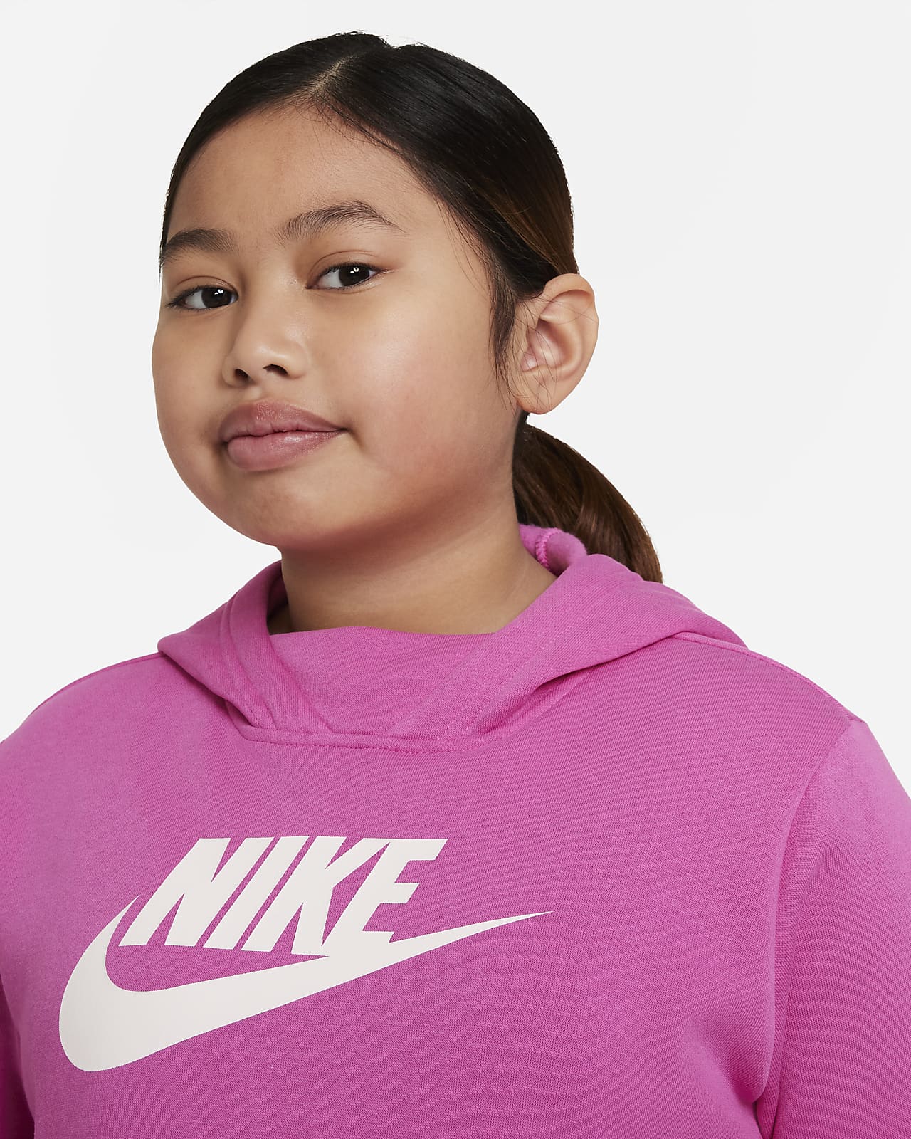 Nike Sportswear Big Kids' (Girls') Pullover Hoodie (Extended Size).