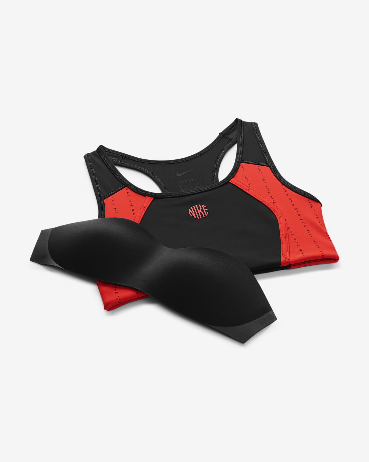 Nike公式 ナイキ Dri Fit スウッシュ アイコン クラッシュ ウィメンズ ミディアムサポート ワンピース パッド キーホール スポーツブラ オンラインストア 通販サイト