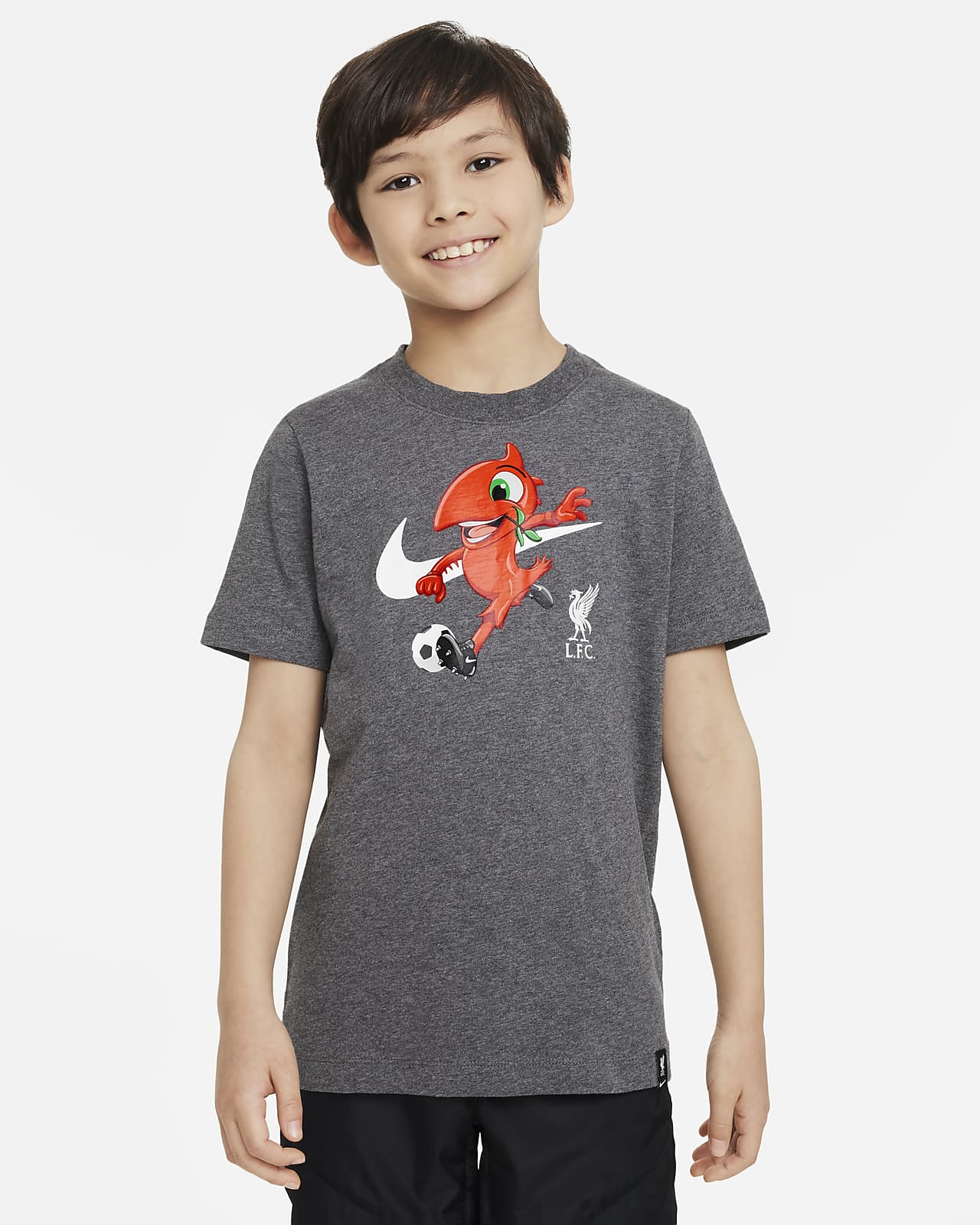 T-shirt piłkarski dla dużych dzieci Nike Liverpool F.C. Mascot