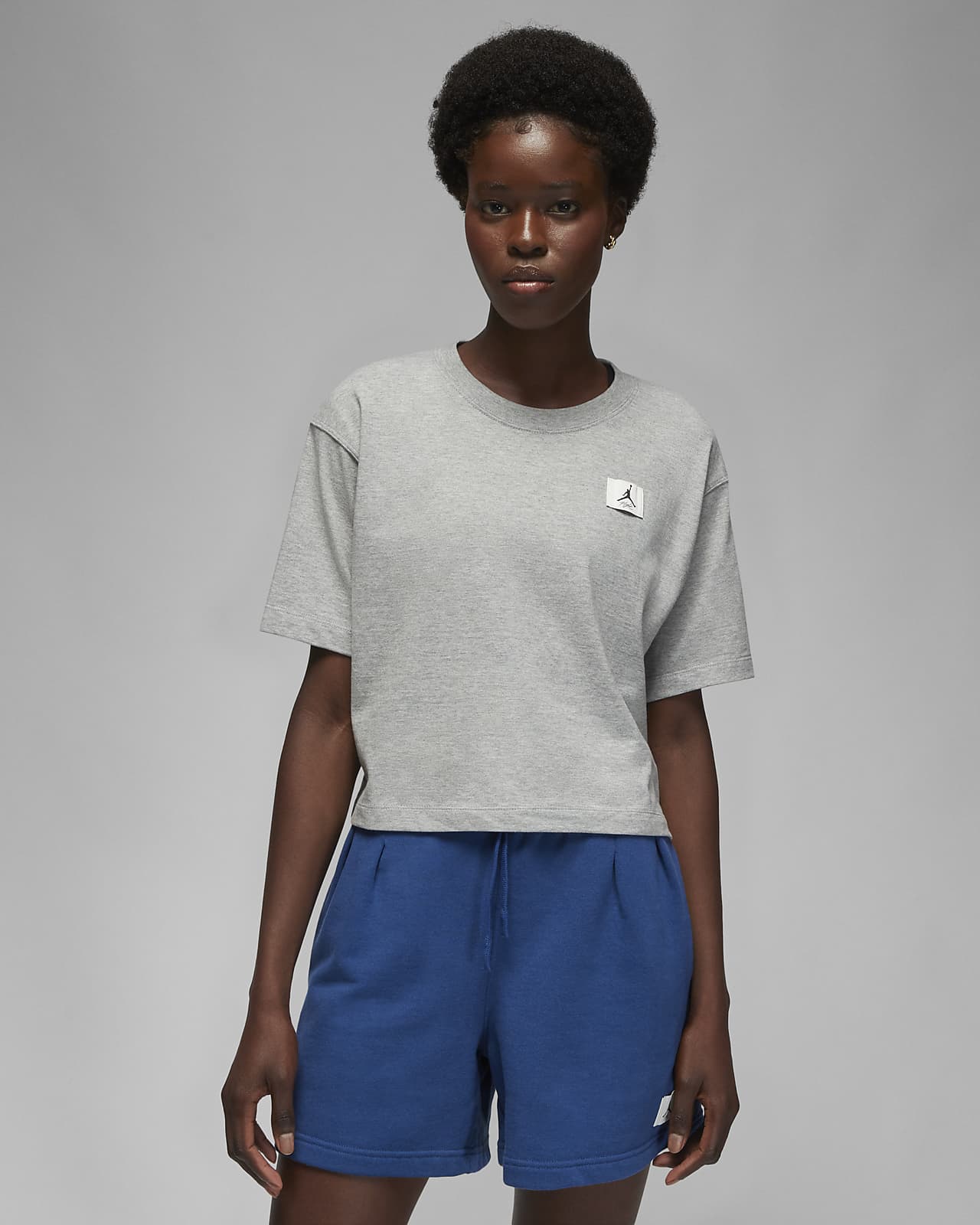 Jordan Essentials Women's Boxy T-Shirt - Grey - 50% Sustainable Materials