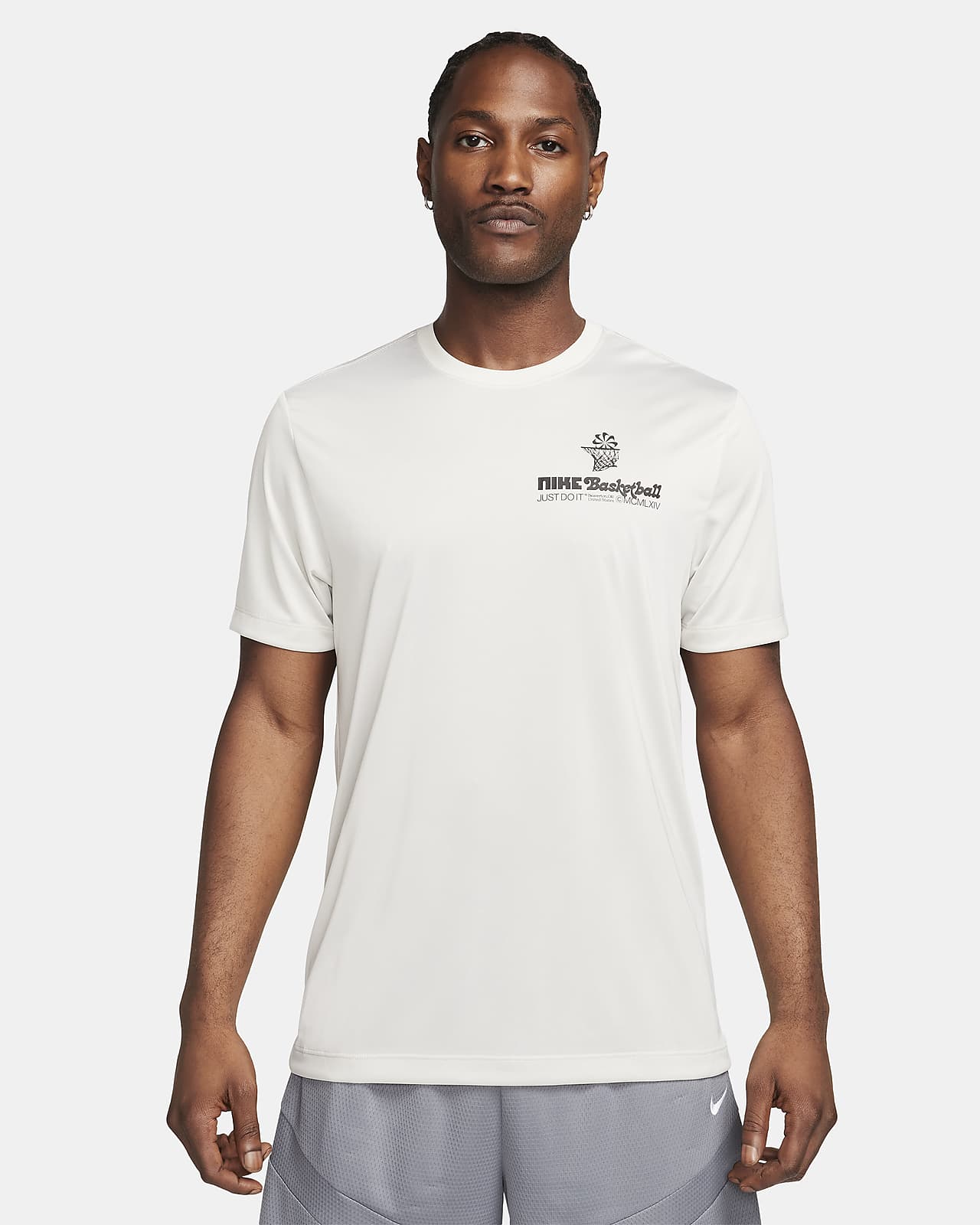 Nike Dri-FIT basket-T-skjorte til herre