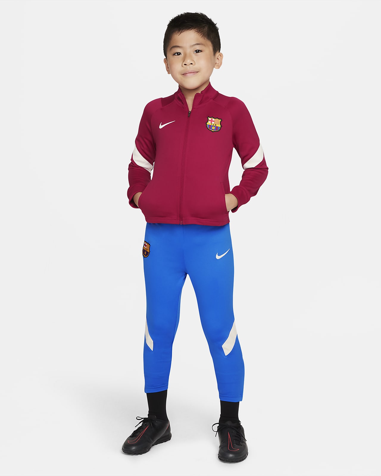 F.C. Barcelona Strike Younger Kids' Nike Dri-FIT Football Tracksuit