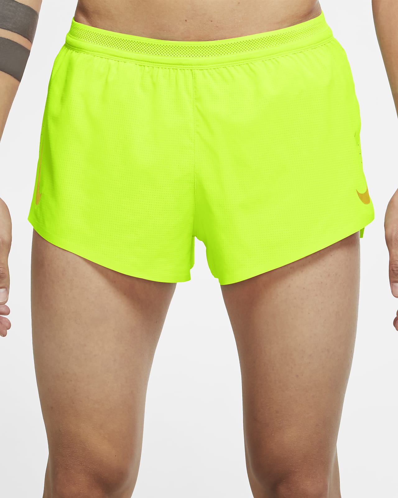 nike split running shorts