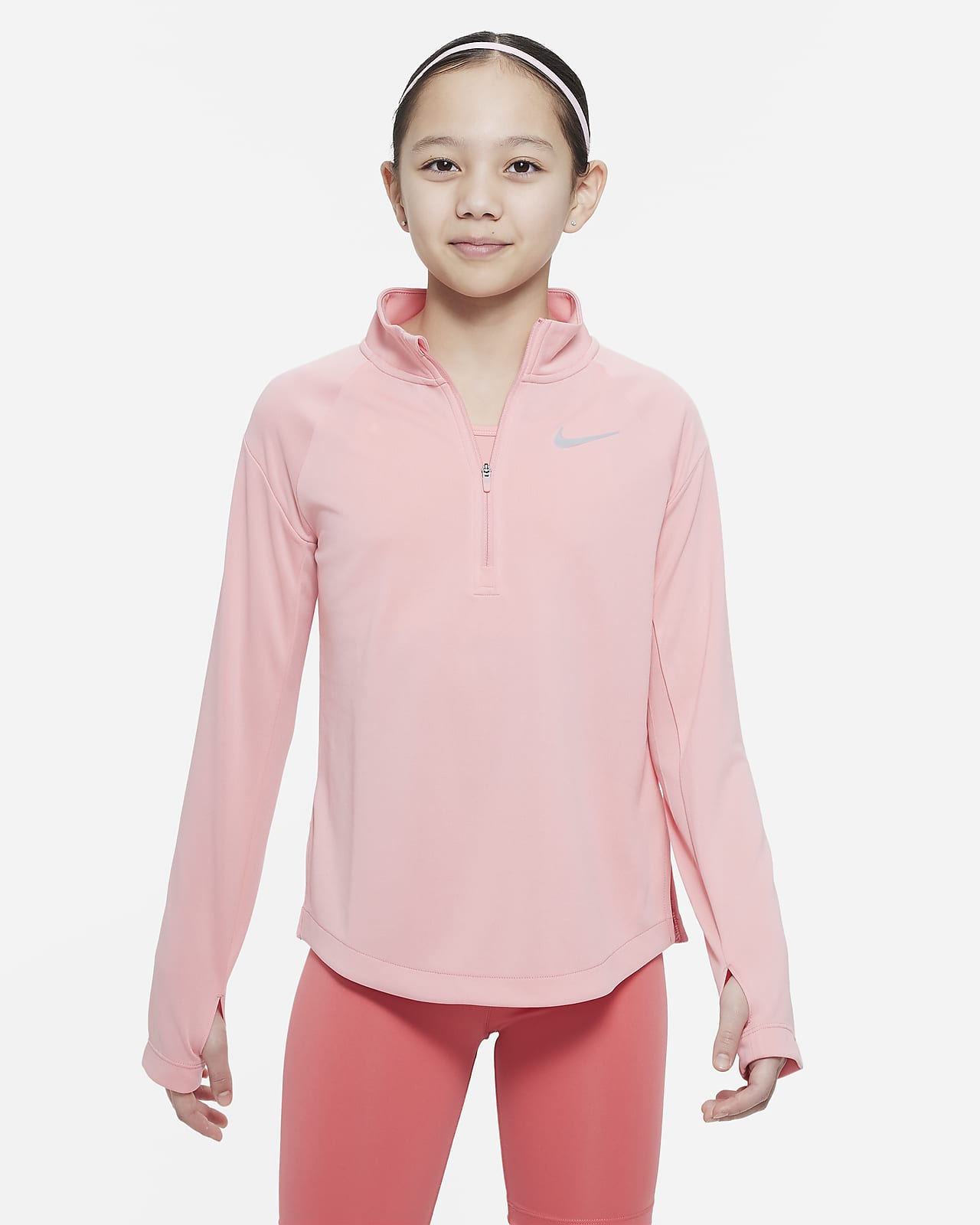 Fremmedgørelse lån Tal højt Nike Dri-FIT-langærmet løbeoverdel til større børn (piger). Nike DK