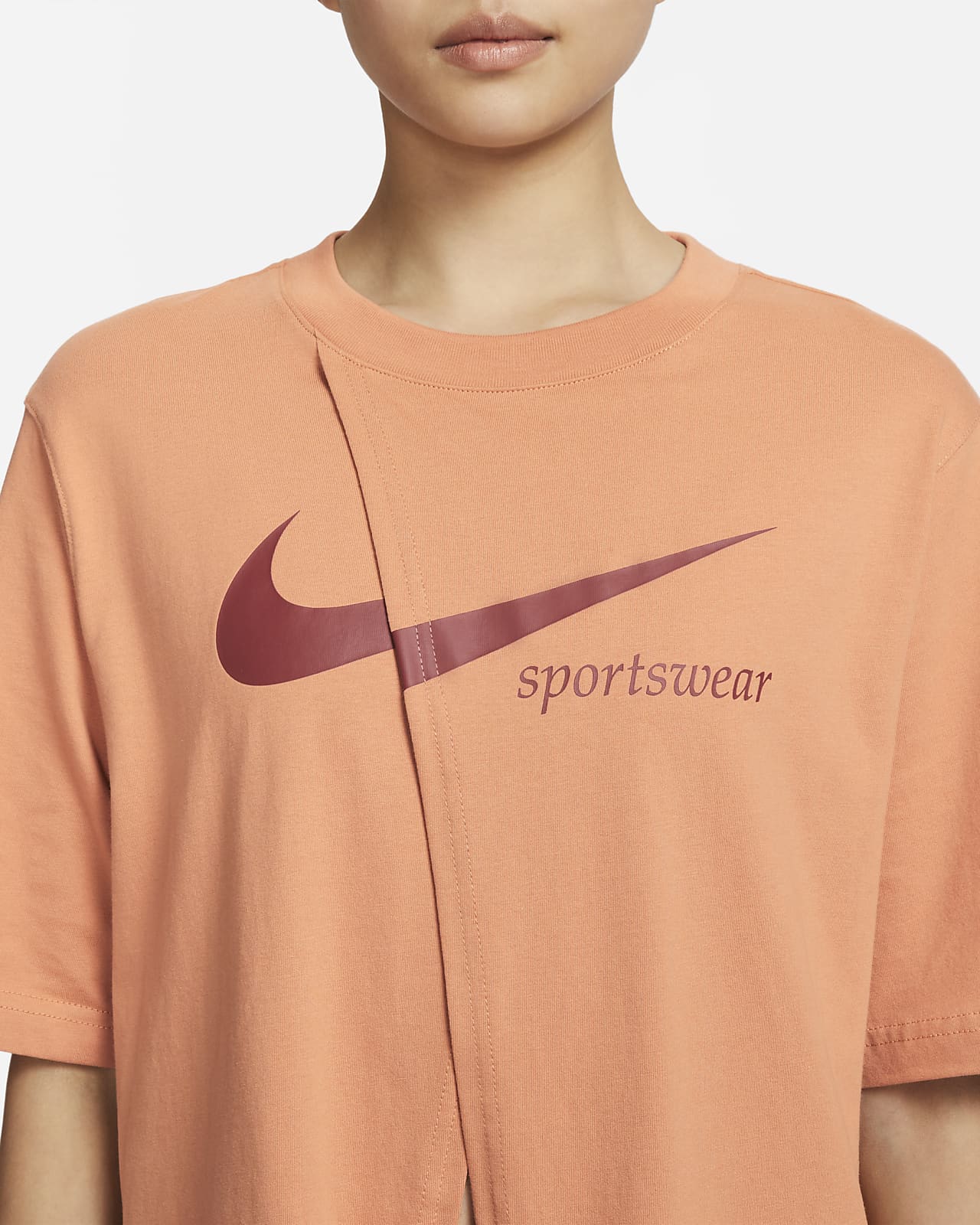 Nike Sportswear Women's Plus Size Collection Slit T Shirt