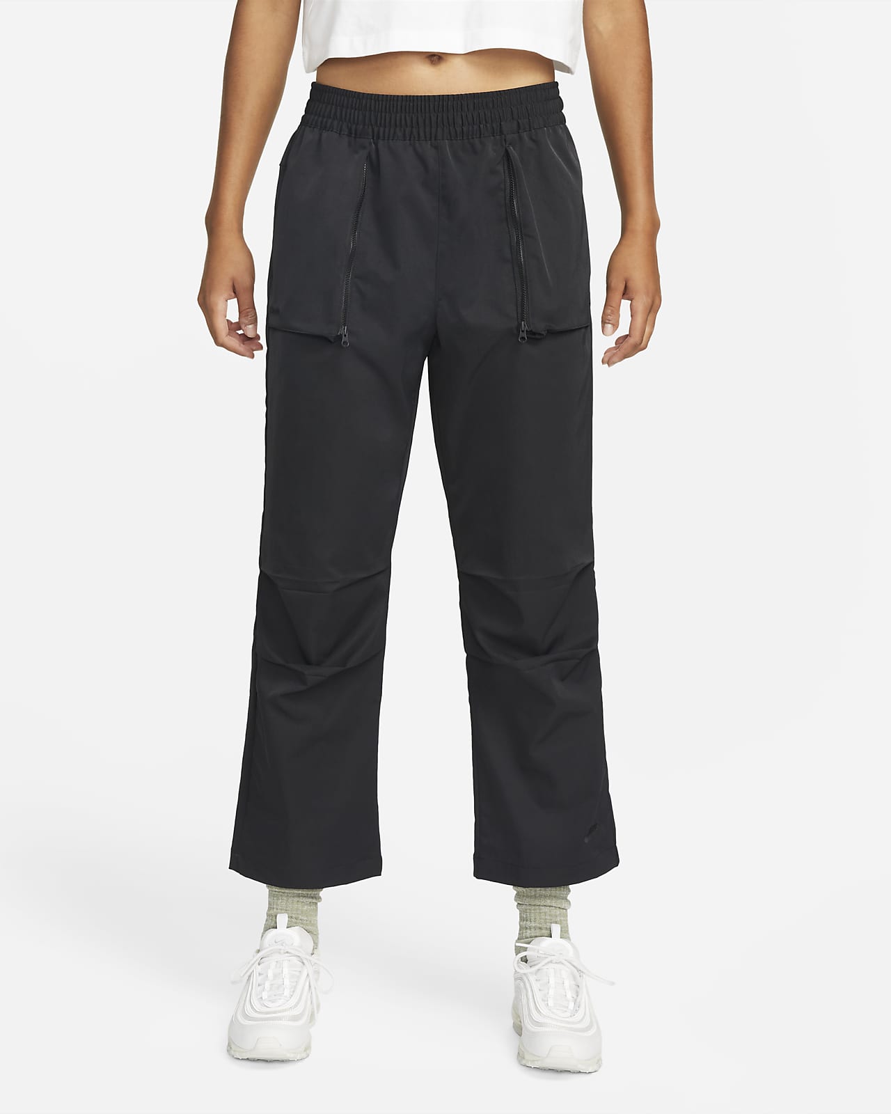 Nike Sportswear Dri-FIT Tech Pack Pantalons amb cintura alta de teixit Woven - Dona. ES