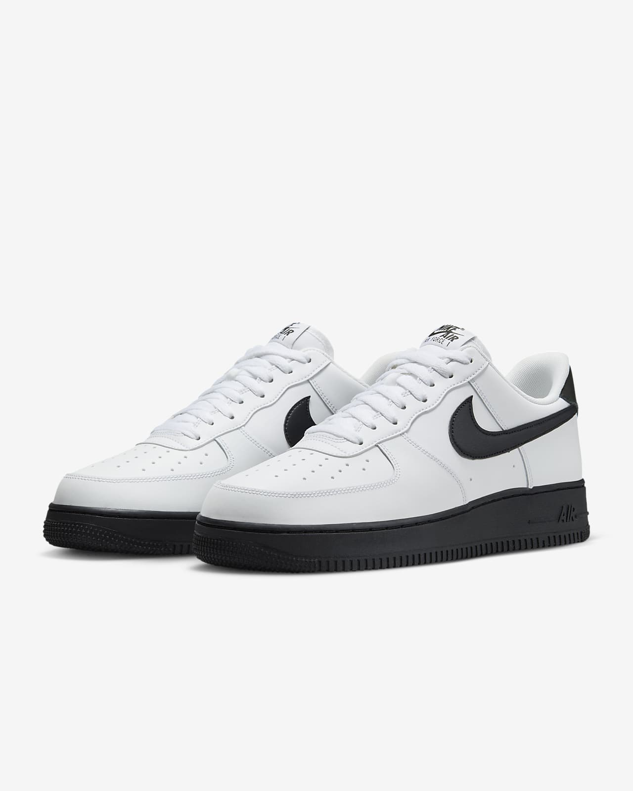 mens nike air force 1 white and black