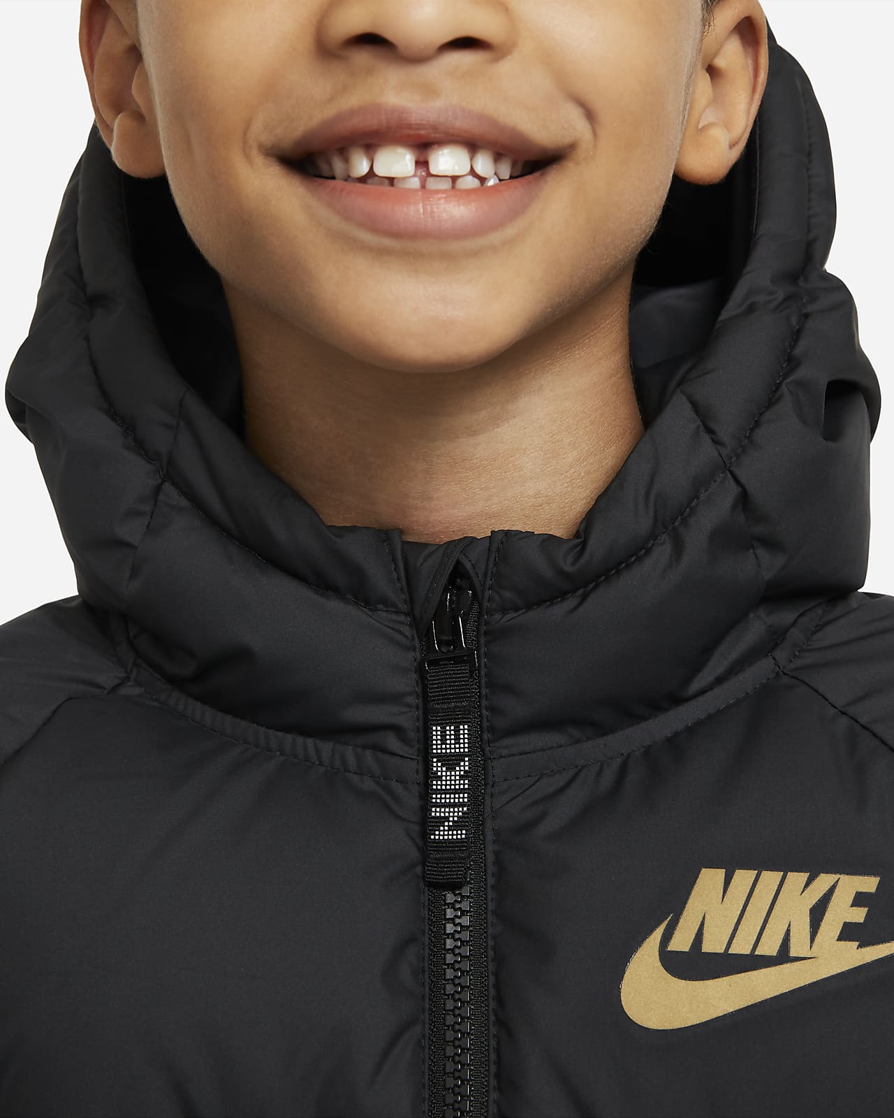 Chamarra con relleno de plumas para niños talla grande Nike Sportswear. Nike .com