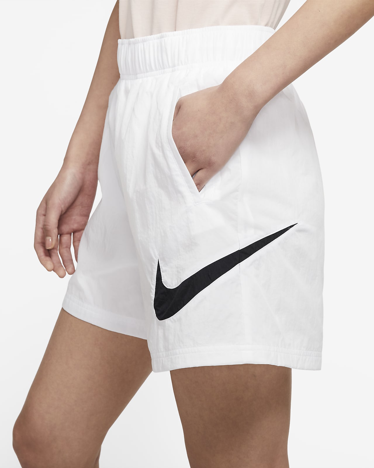 Nike Sportswear Essential Women's High-Rise Woven Shorts. Nike ID