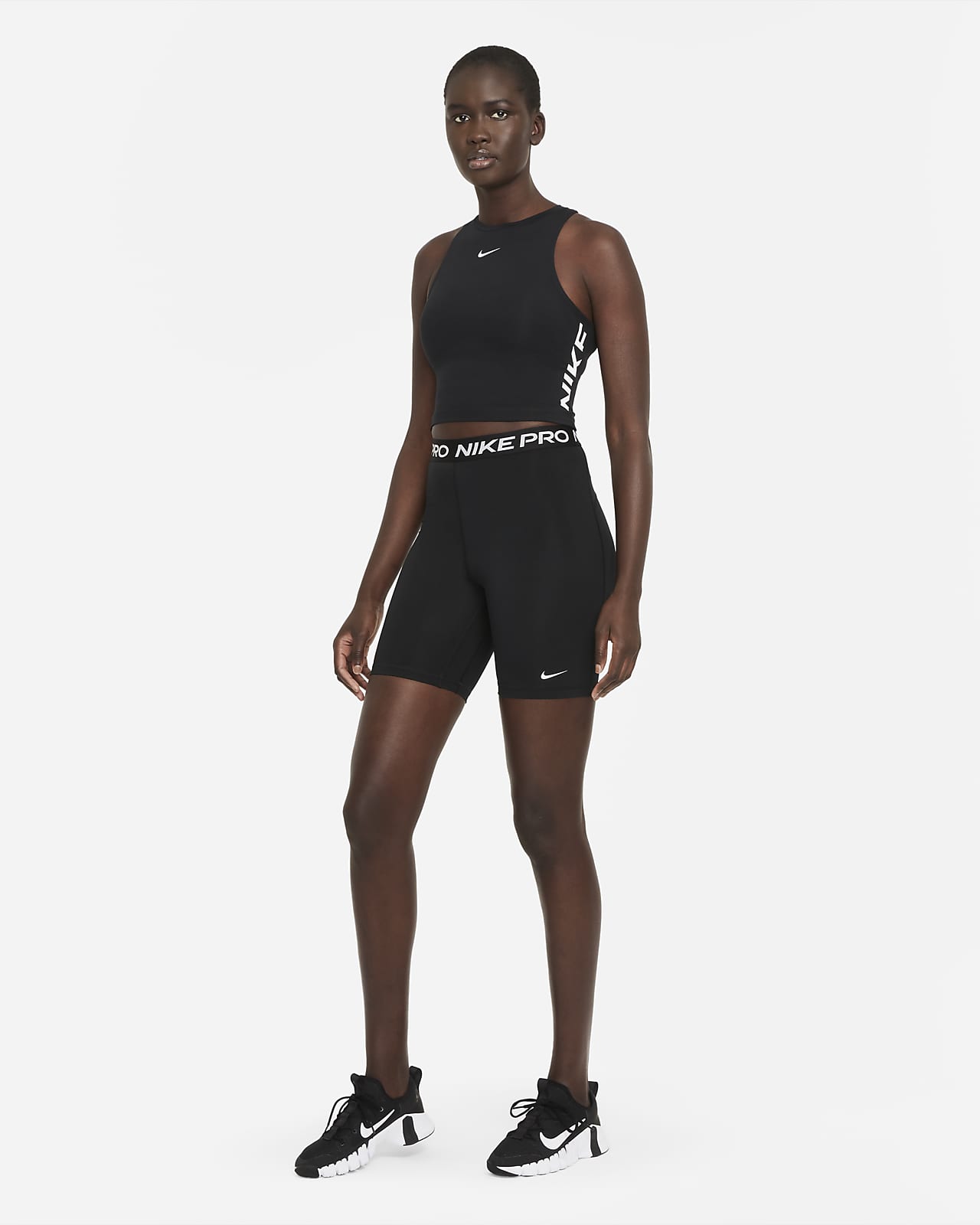 Nike Pro DriFIT Women's Cropped Graphic Tank. Nike IE