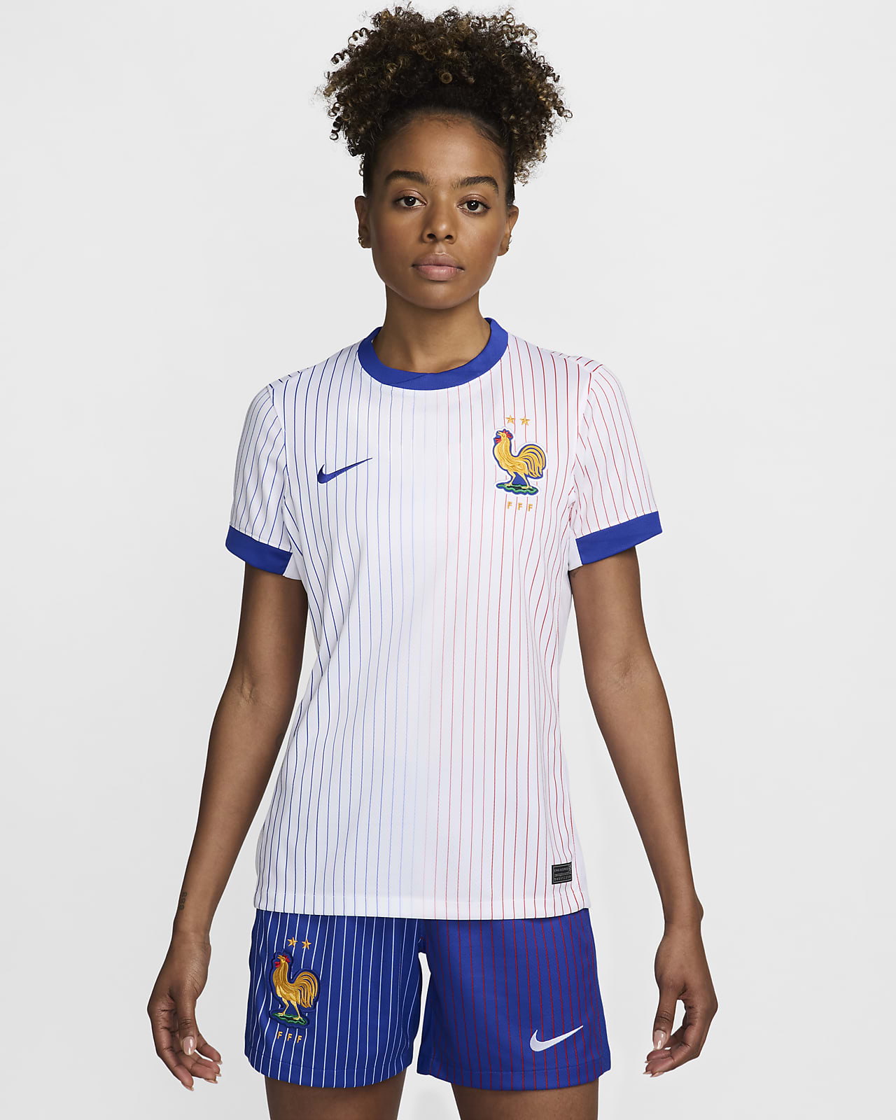 Segunda equipación Stadium FFF 2024/25 (Selección masculina) Camiseta de fútbol tipo réplica Nike Dri-FIT - Mujer