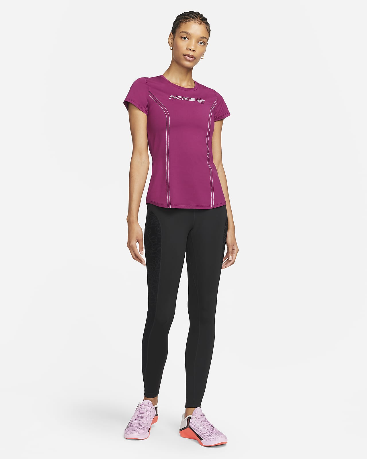 Женские леггинсы с высокой посадкой и принтом для тренинга Nike Dri-FIT Icon  Clash. Nike RU