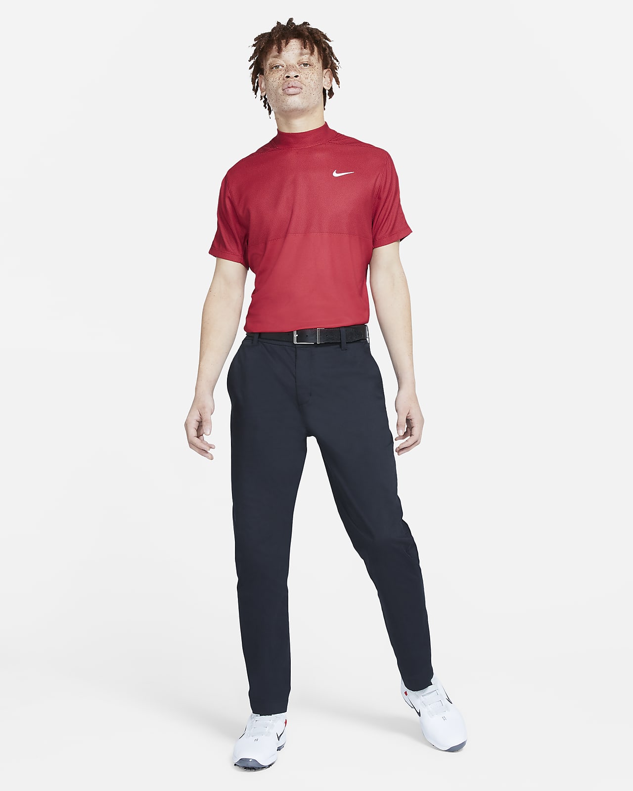 men's short sleeve mock turtleneck golf shirts