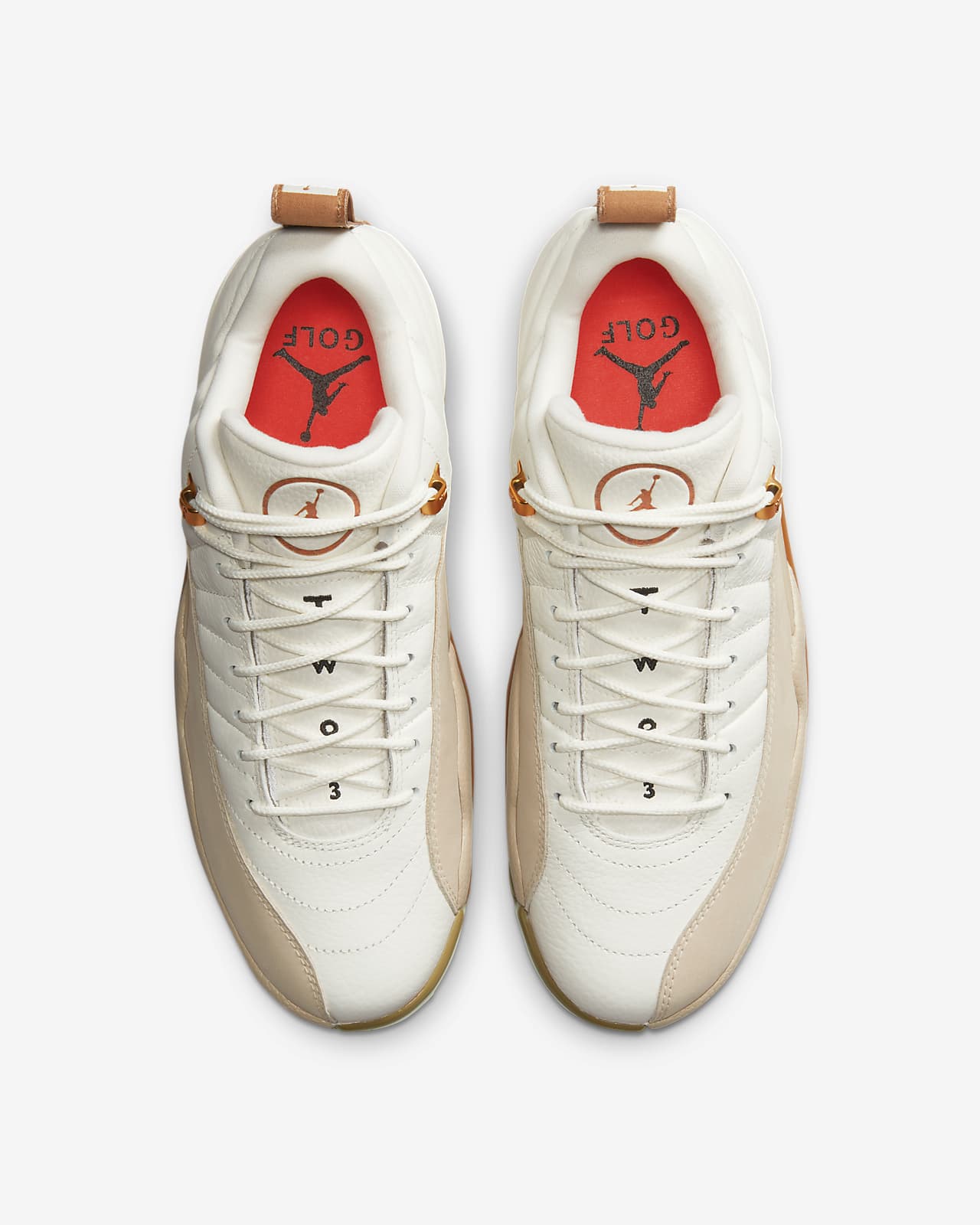 Jordan XII G men's nike air jordan xii shoes Golf Shoes. Nike LU