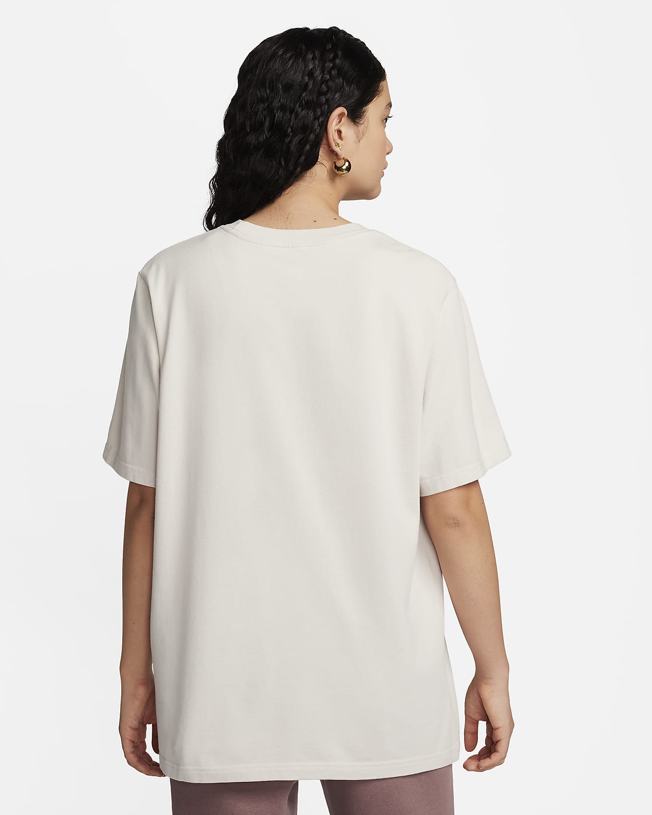 Nike Sportswear Essential Womens T-Shirt - Plus Size - Sangria/White