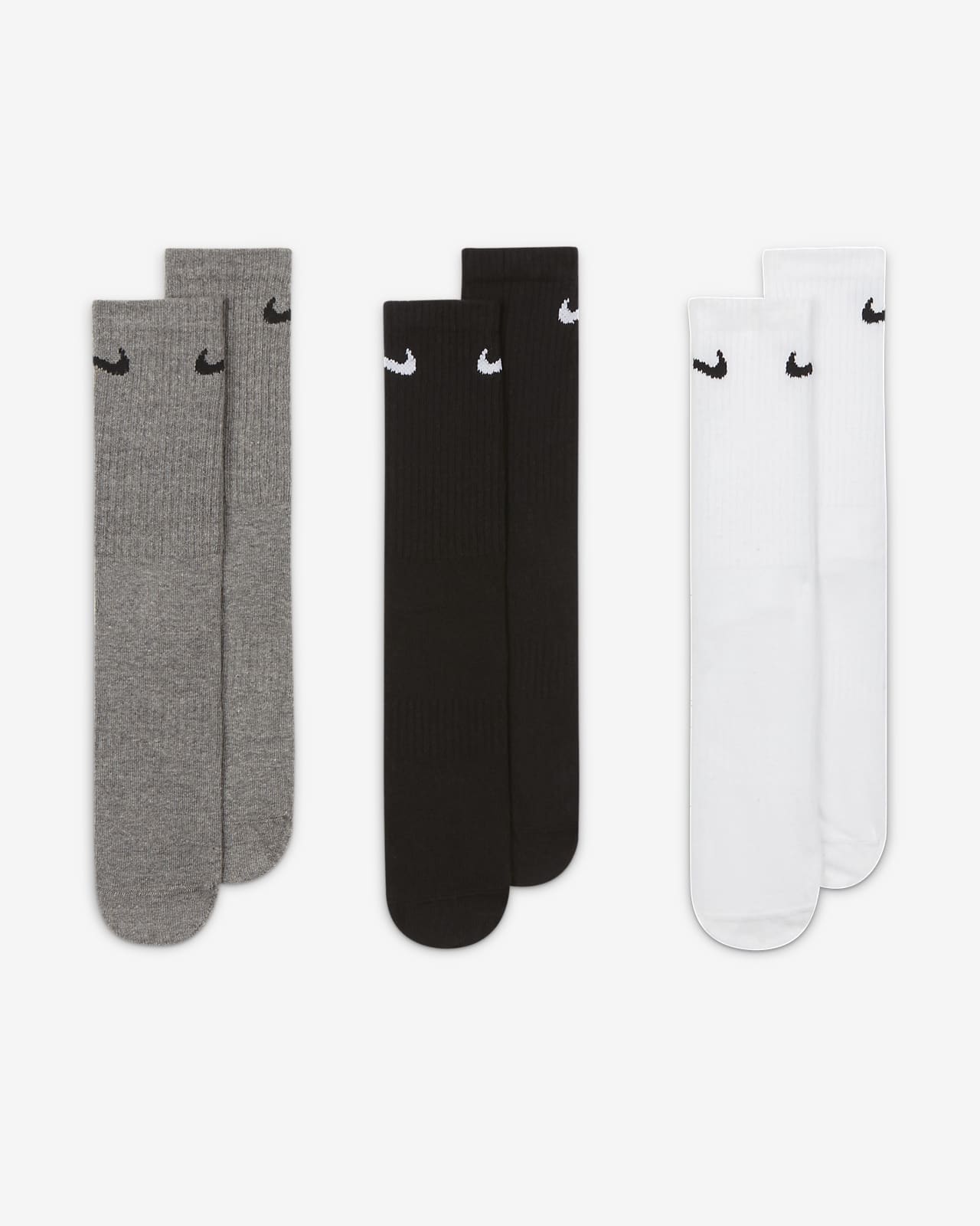 Nike Everyday Lightweight Training Crew Socks (3 Pairs). Nike CZ