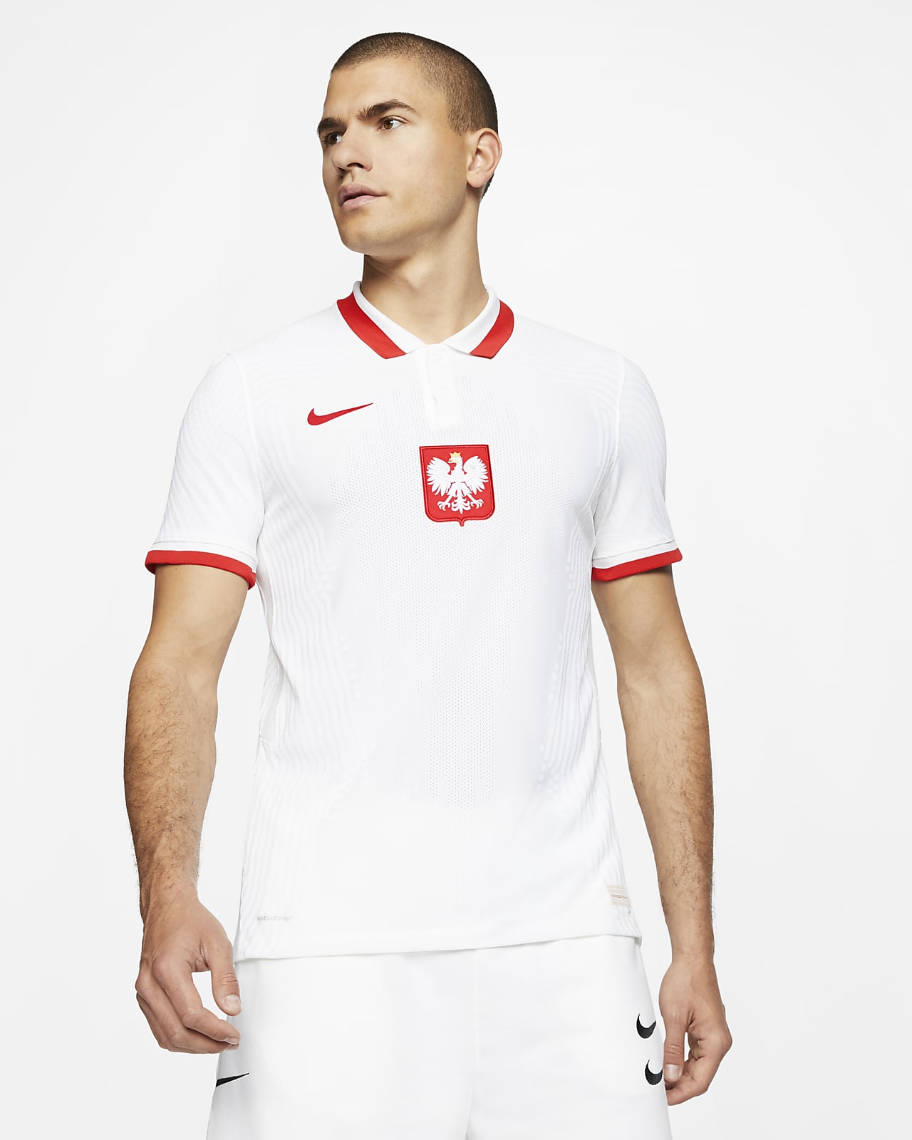 Mens Customisable Poland Polska Style Football Shirt Home