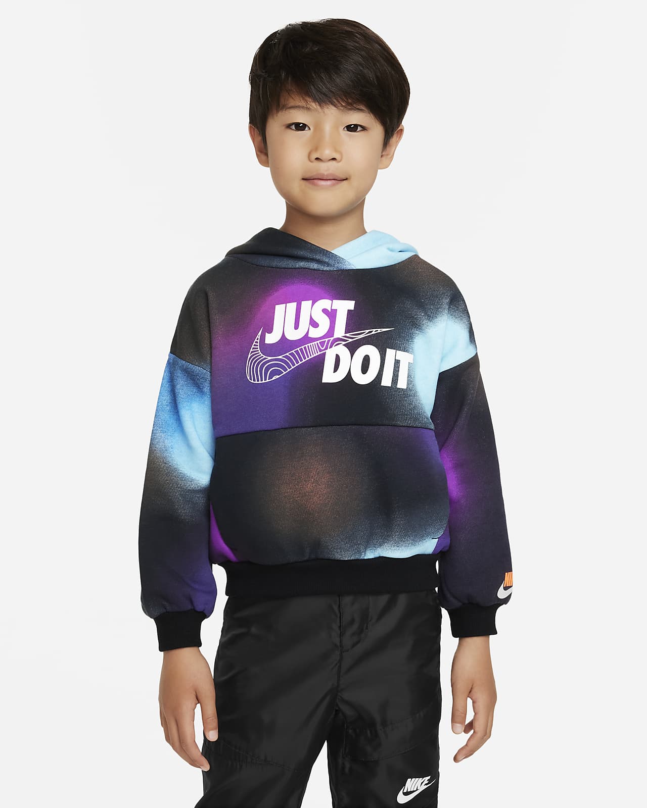 Nike Sportswear Illuminate Fleece Sweatshirt Hoodie Younger Kids ...