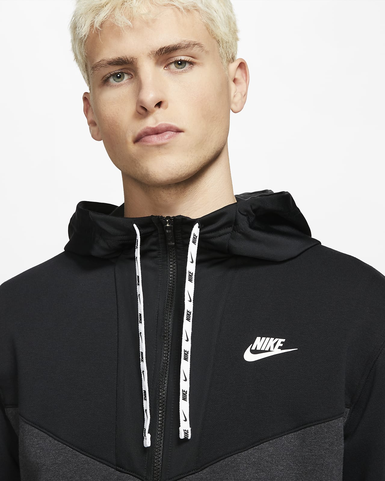 nike sportswear men's modern full zip hoodie