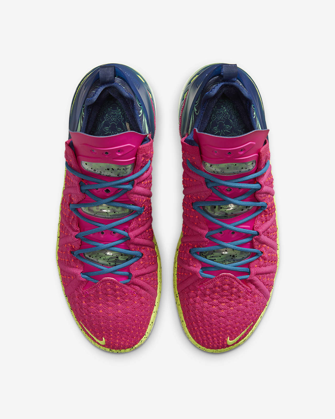 lebron 18 blue and pink