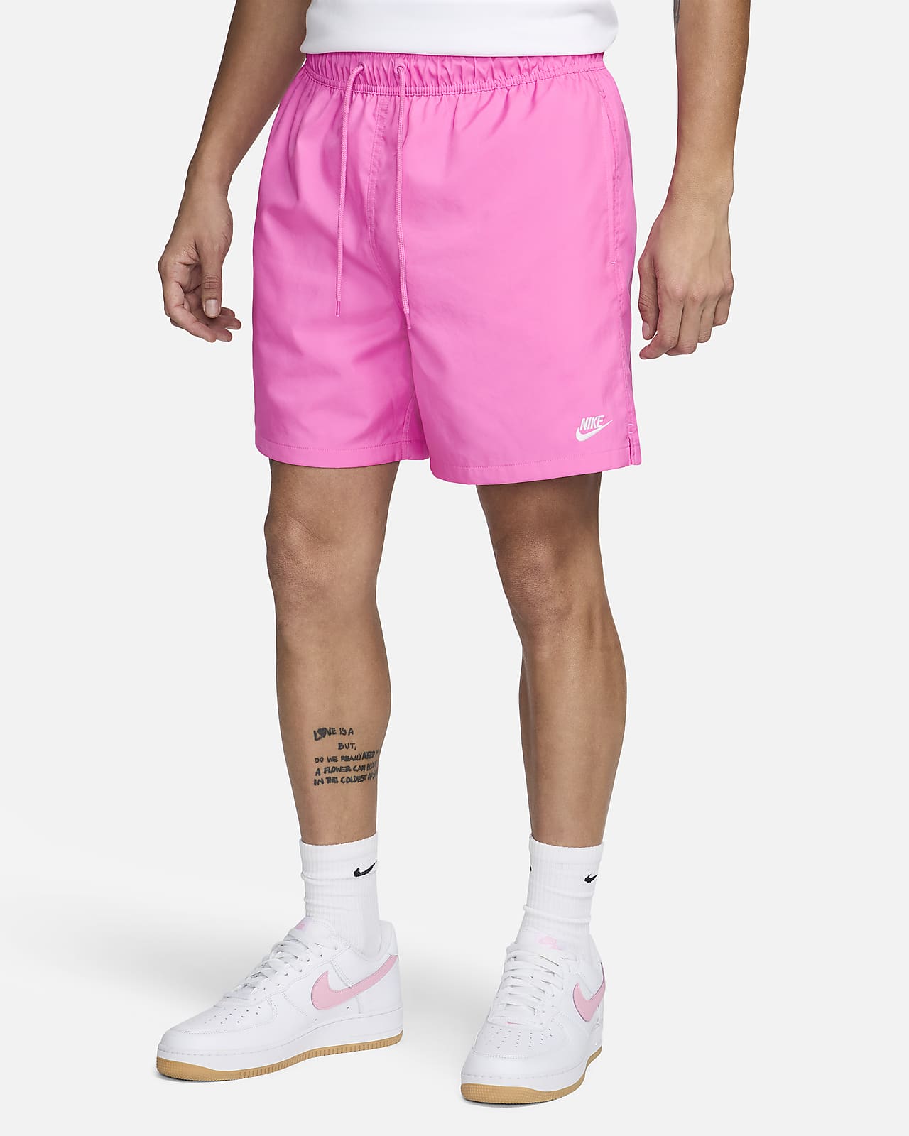 Vævede Nike Club-flow-shorts til mænd