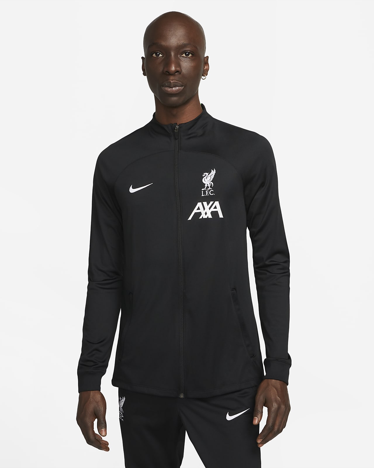 Chamarra de entrenamiento de f tbol de tejido Knit Nike Dri FIT para hombre Liverpool FC Strike