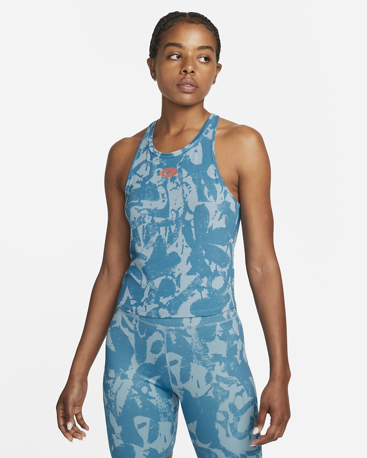 Nike Women's Dri-FIT One Printed Training Tank Top (Plus Size) in