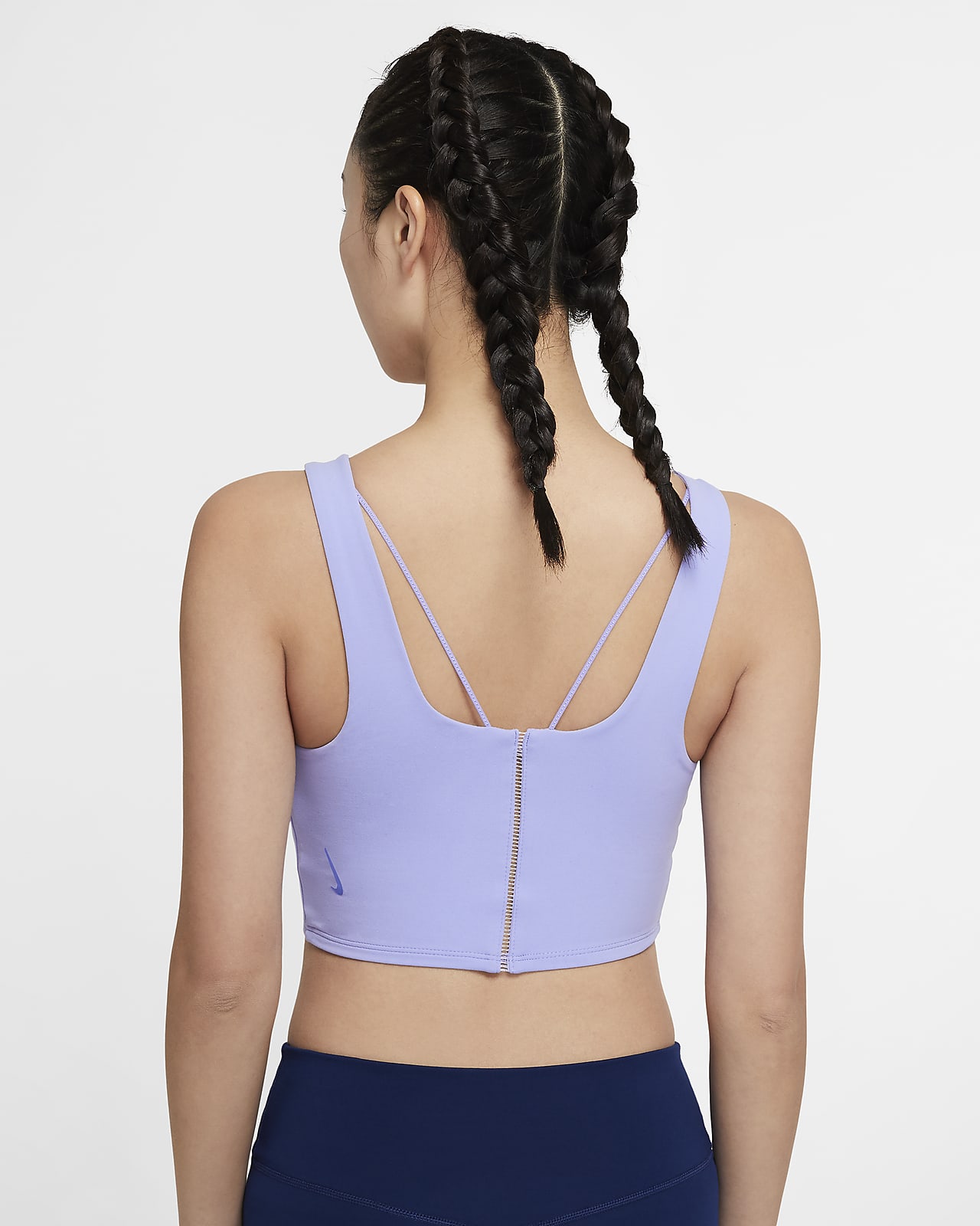nike yoga luxe women's infinalon cropped tank
