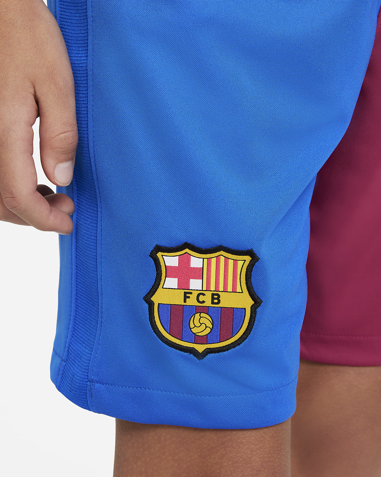 F.C. Barcelona 2021/22 Stadium Home/Away Older Kids' Football Shorts ...