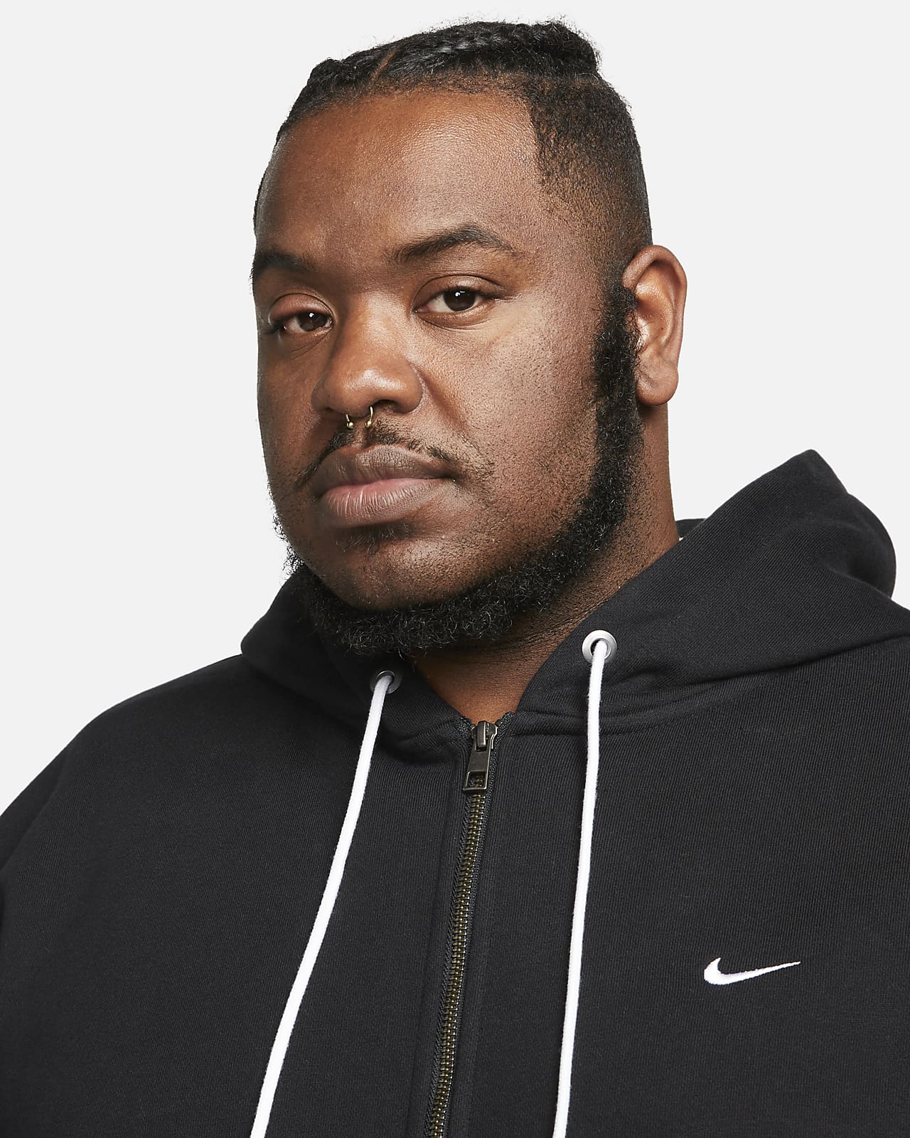 Nike Solo Swoosh Hoodie met rits voor heren. Nike NL