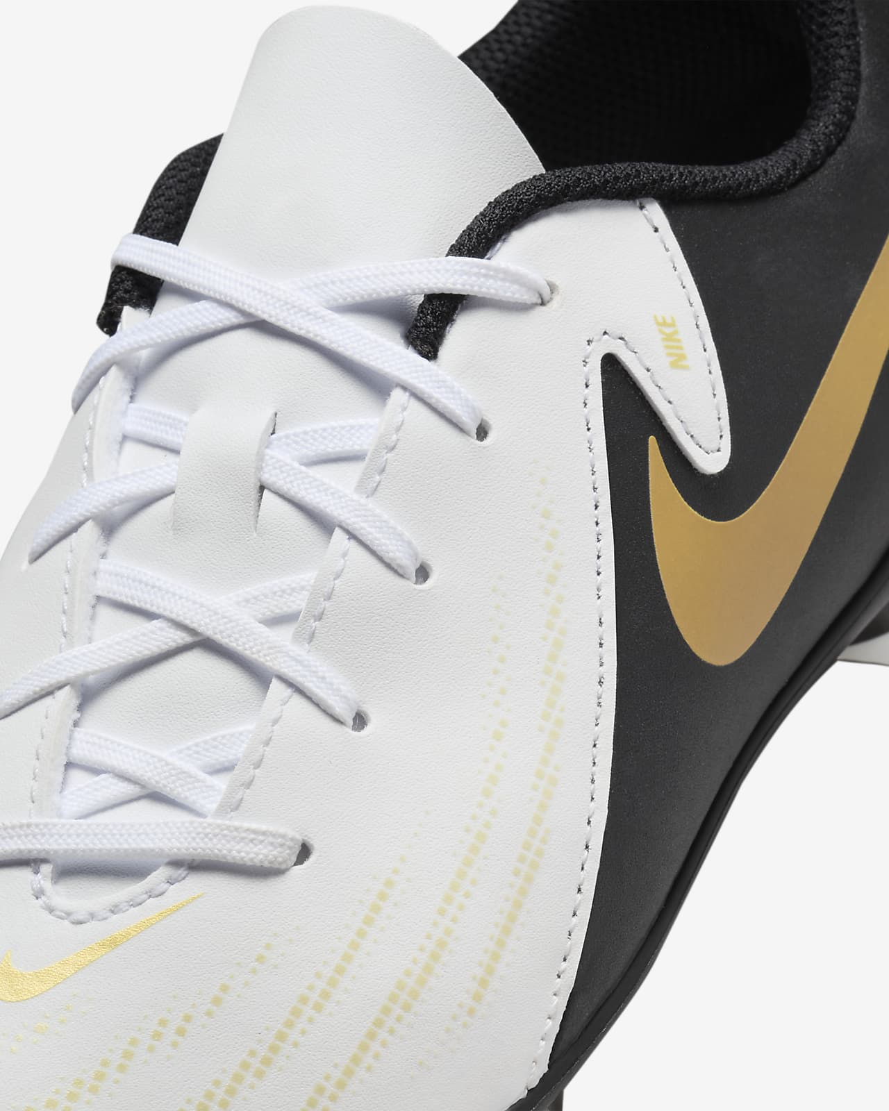 Nike NSW Metallic GX Leggings with Gold Nike and Swoosh Logos - Size Small